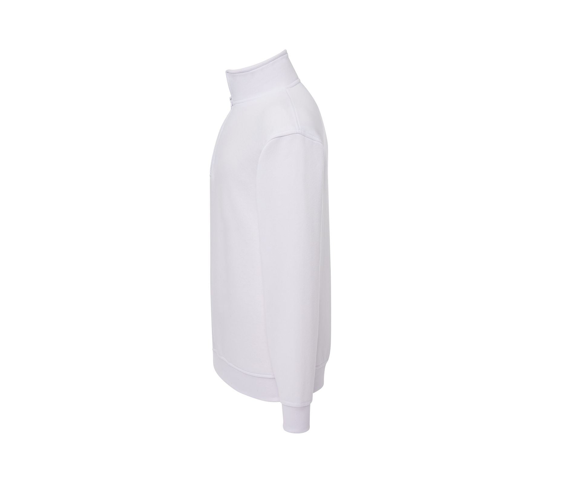 Sweat Col Zippé - White