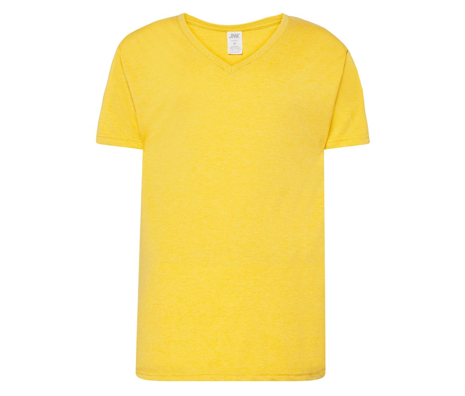 Tee-Shirt Col V 160 - Mustard Heather