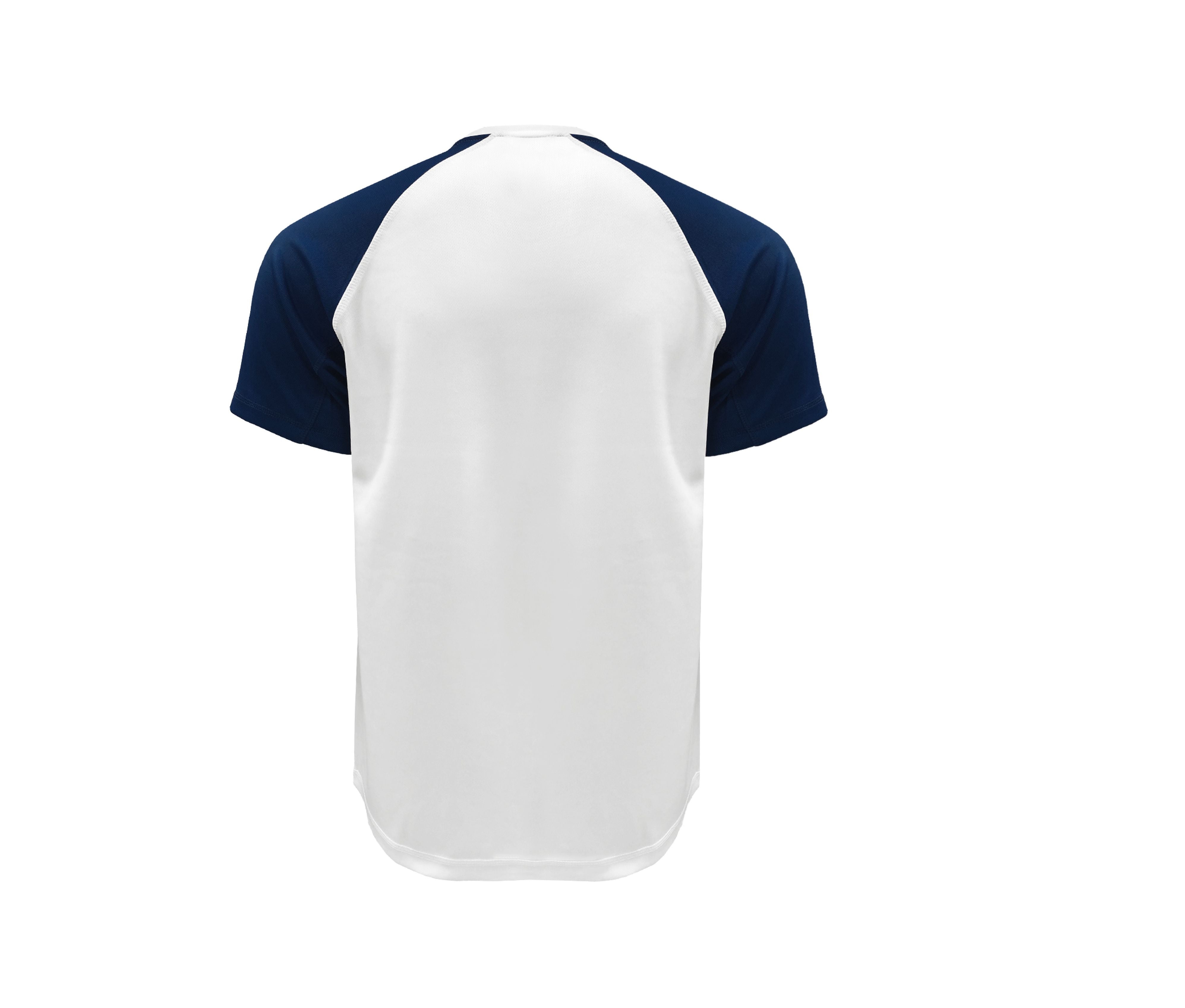 Tee-Shirt Baseball de Sport - White/navy
