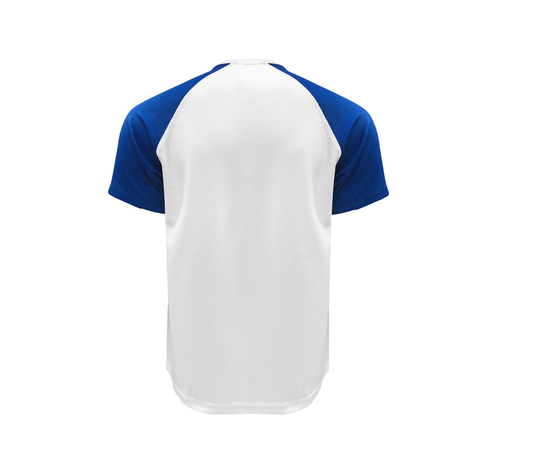 Tee-Shirt Baseball de Sport - White/royal Blue