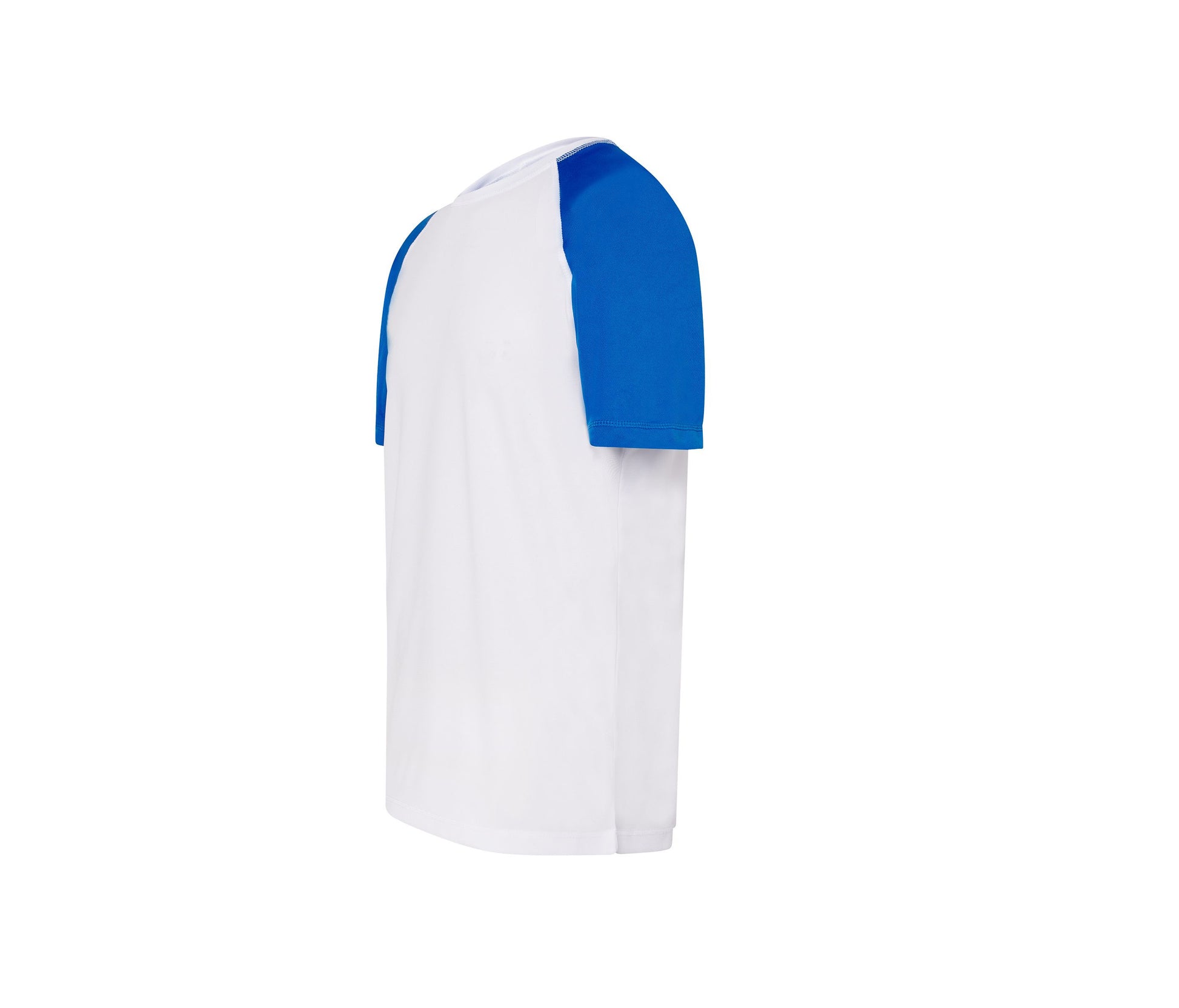 Tee-Shirt Baseball de Sport - White/royal Blue