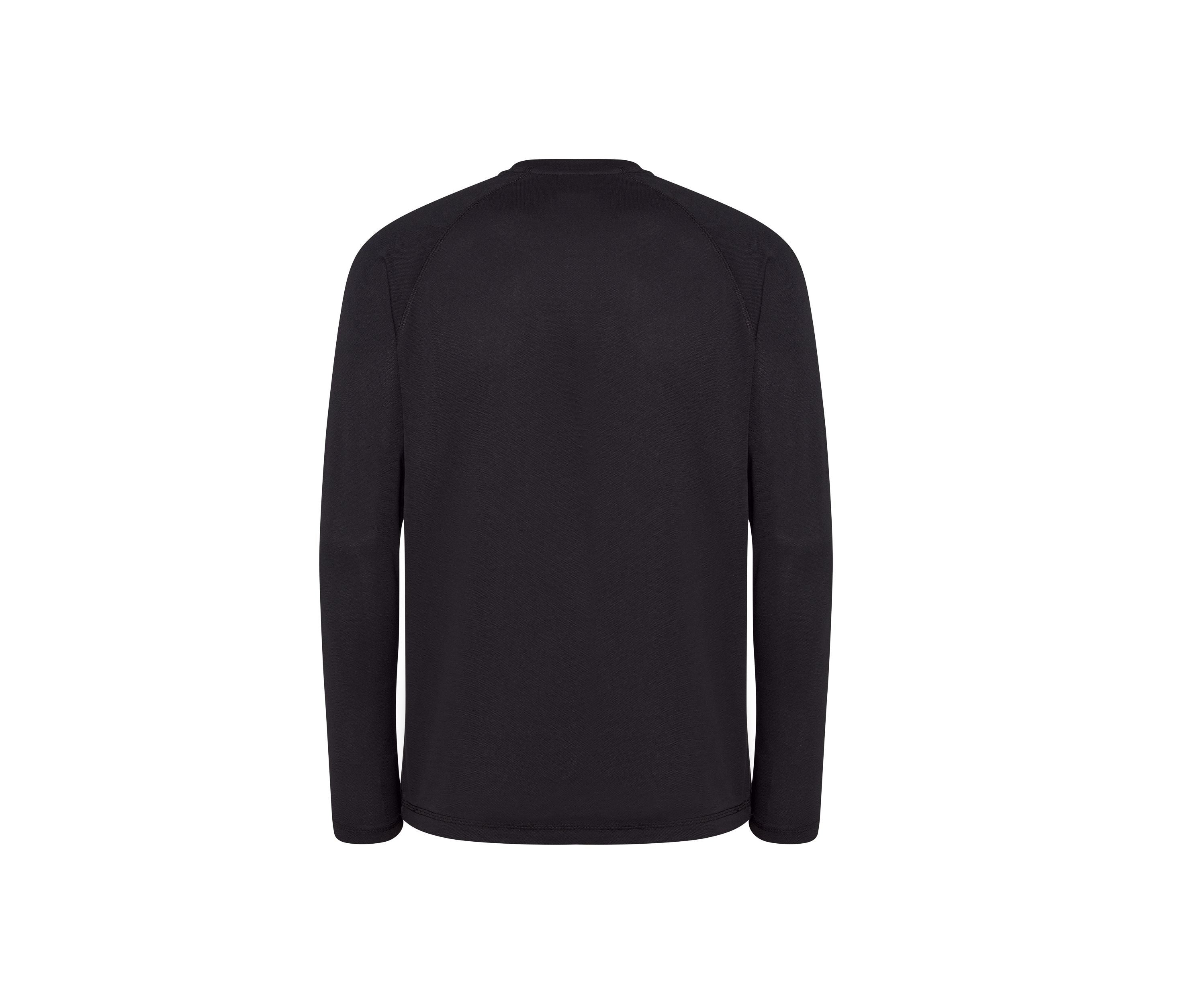 Tee-Shirt de Sport Manches Longues - Black