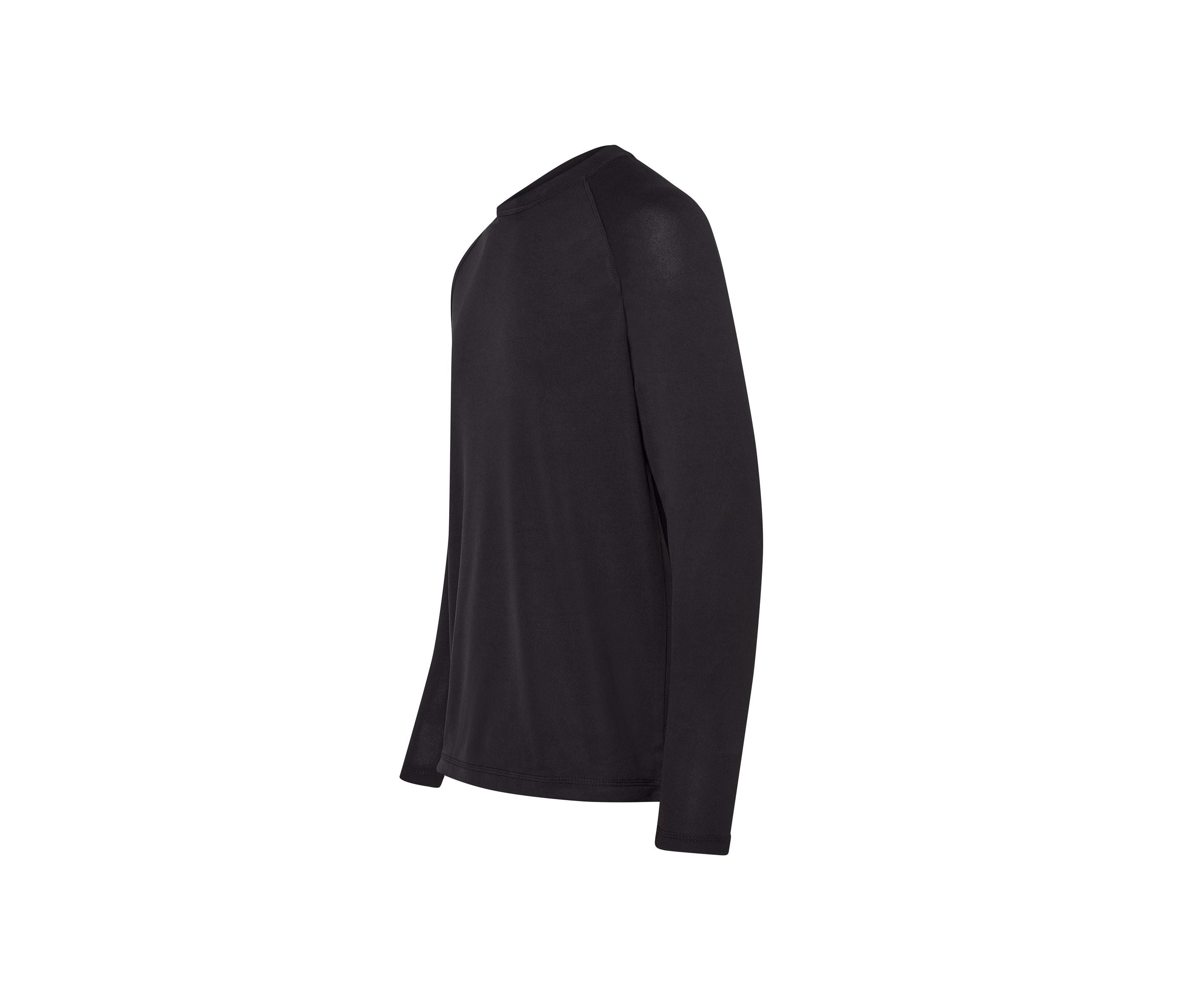 Tee-Shirt de Sport Manches Longues - Black
