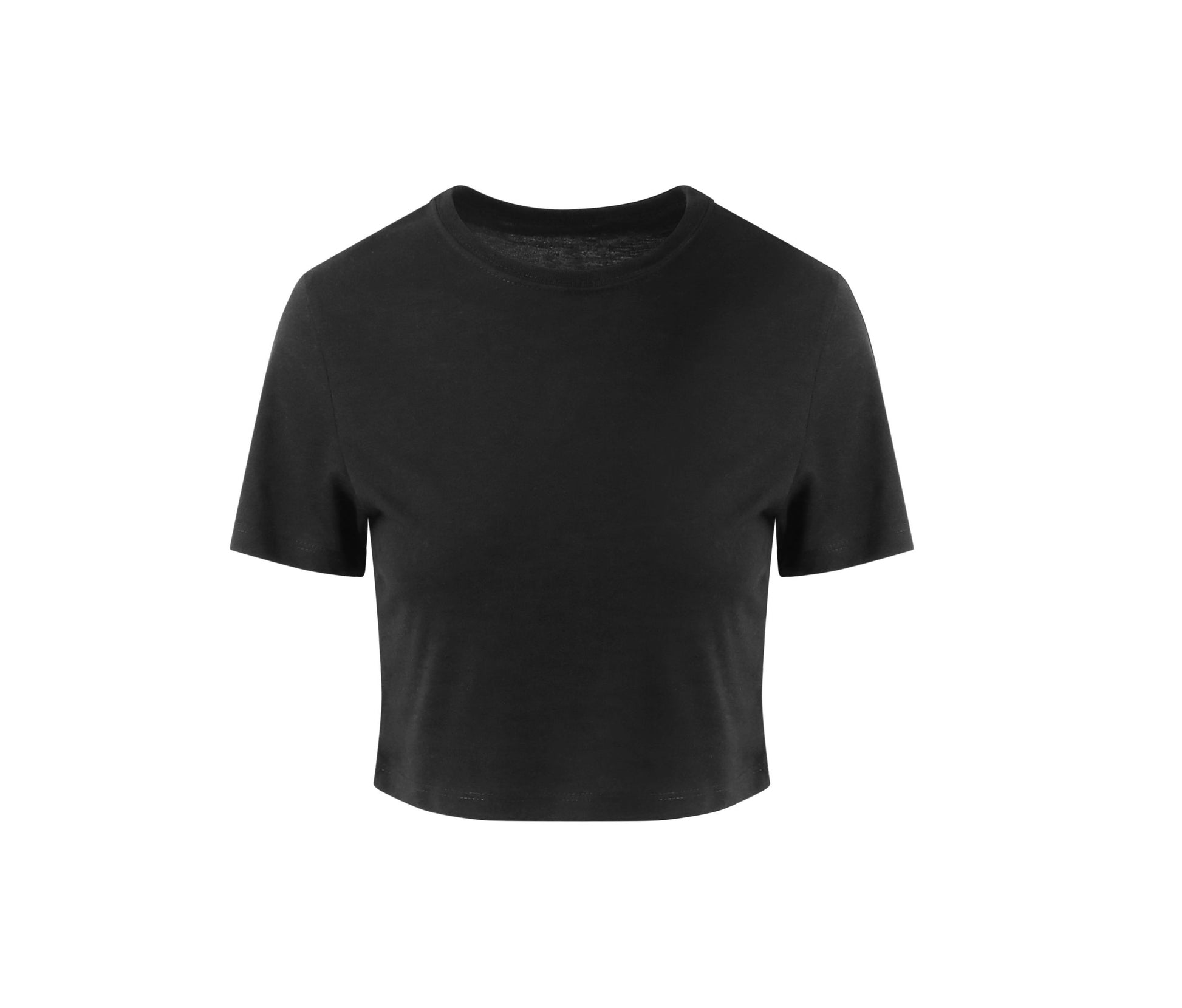 Tee-Shirt Tri-Blend Femme Court - Solid Black