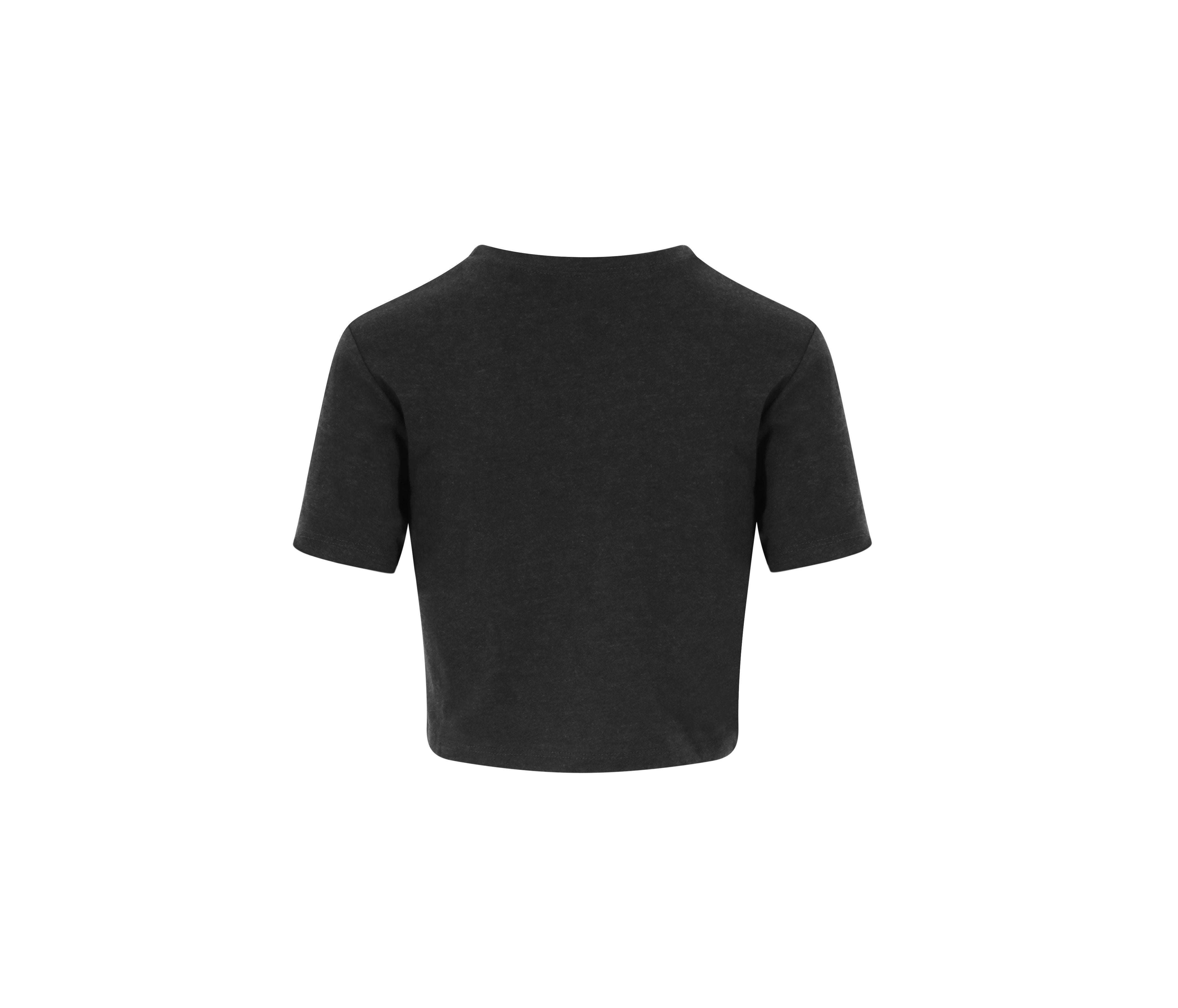Tee-Shirt Tri-Blend Femme Court - Heather Black