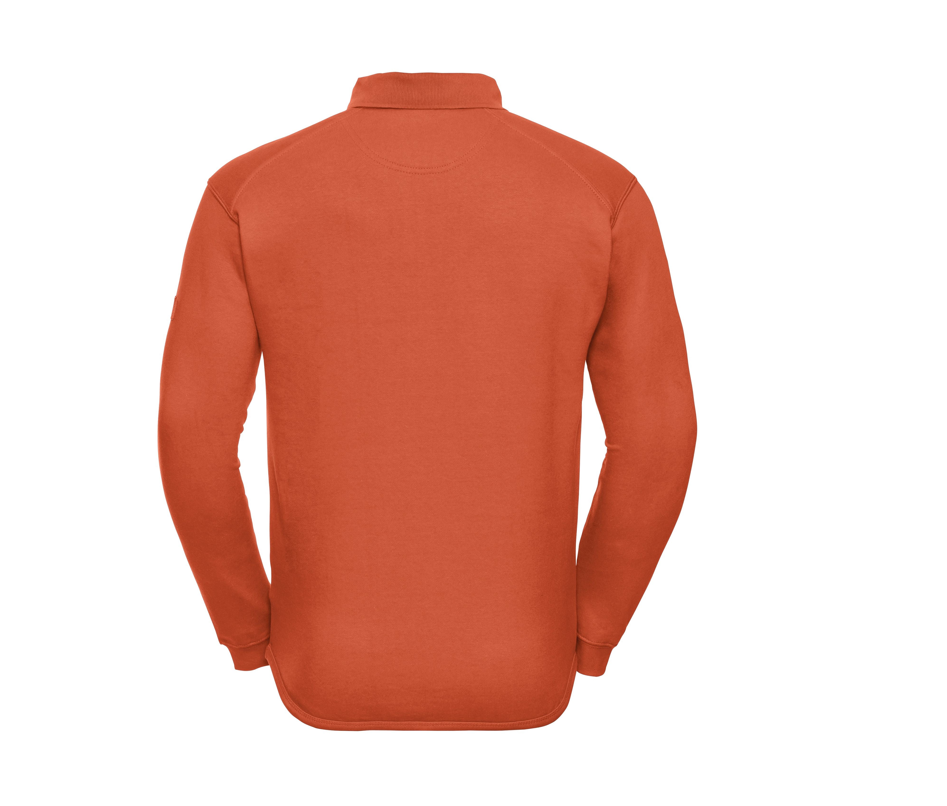 Sweat Col Polo Lavable à 60° - Orange