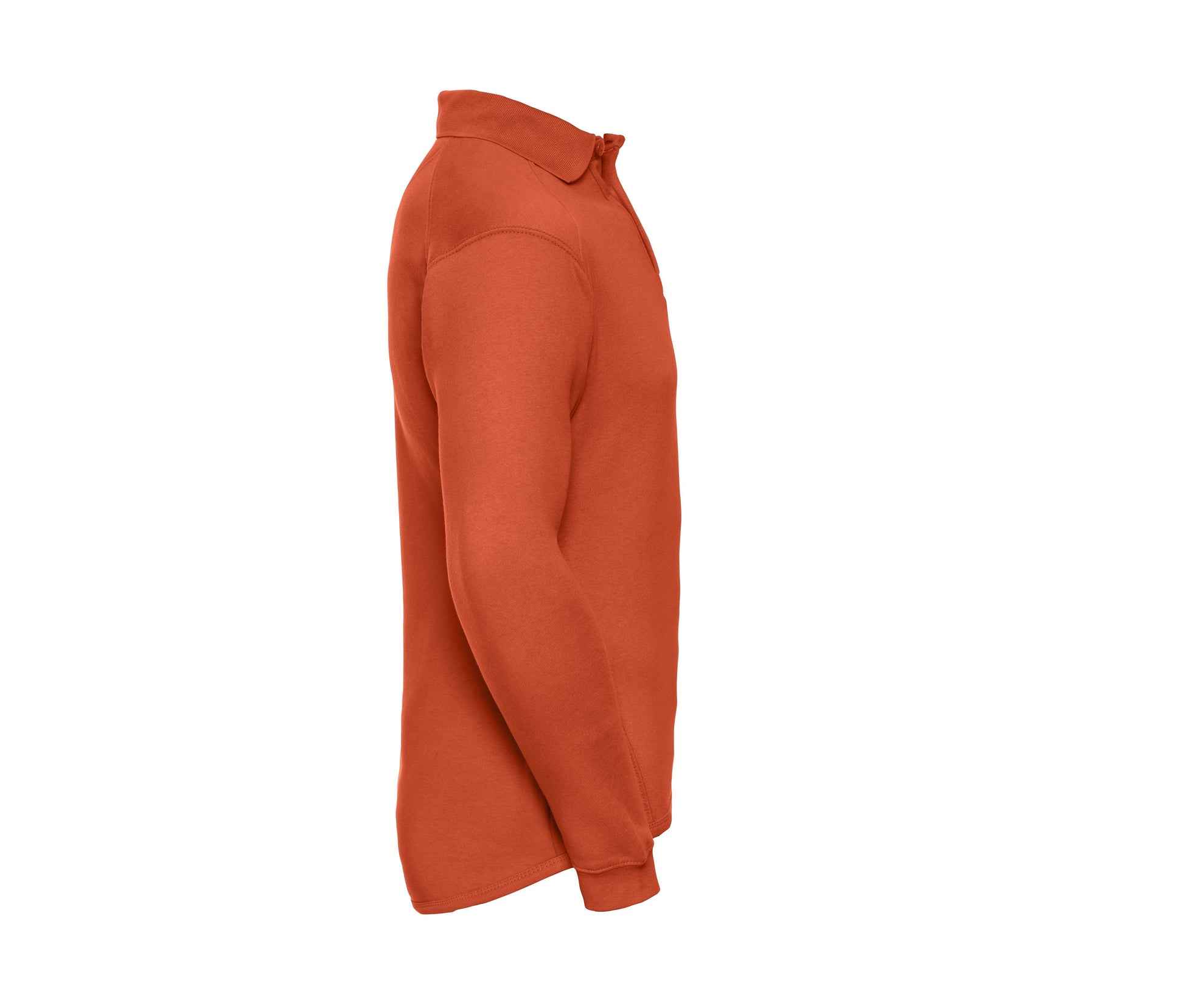Sweat Col Polo Lavable à 60° - Orange