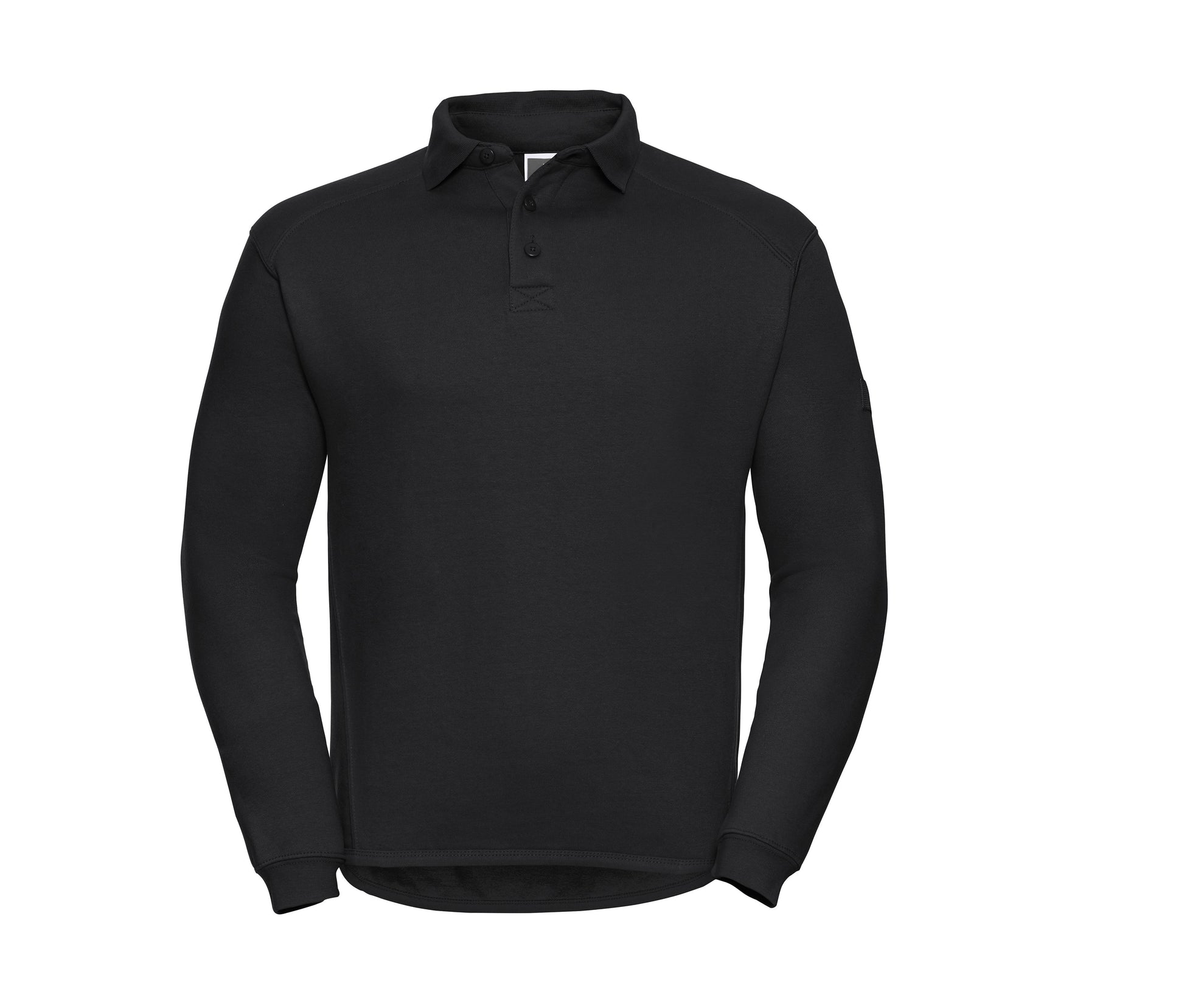 Sweat Col Polo Lavable à 60° - Black
