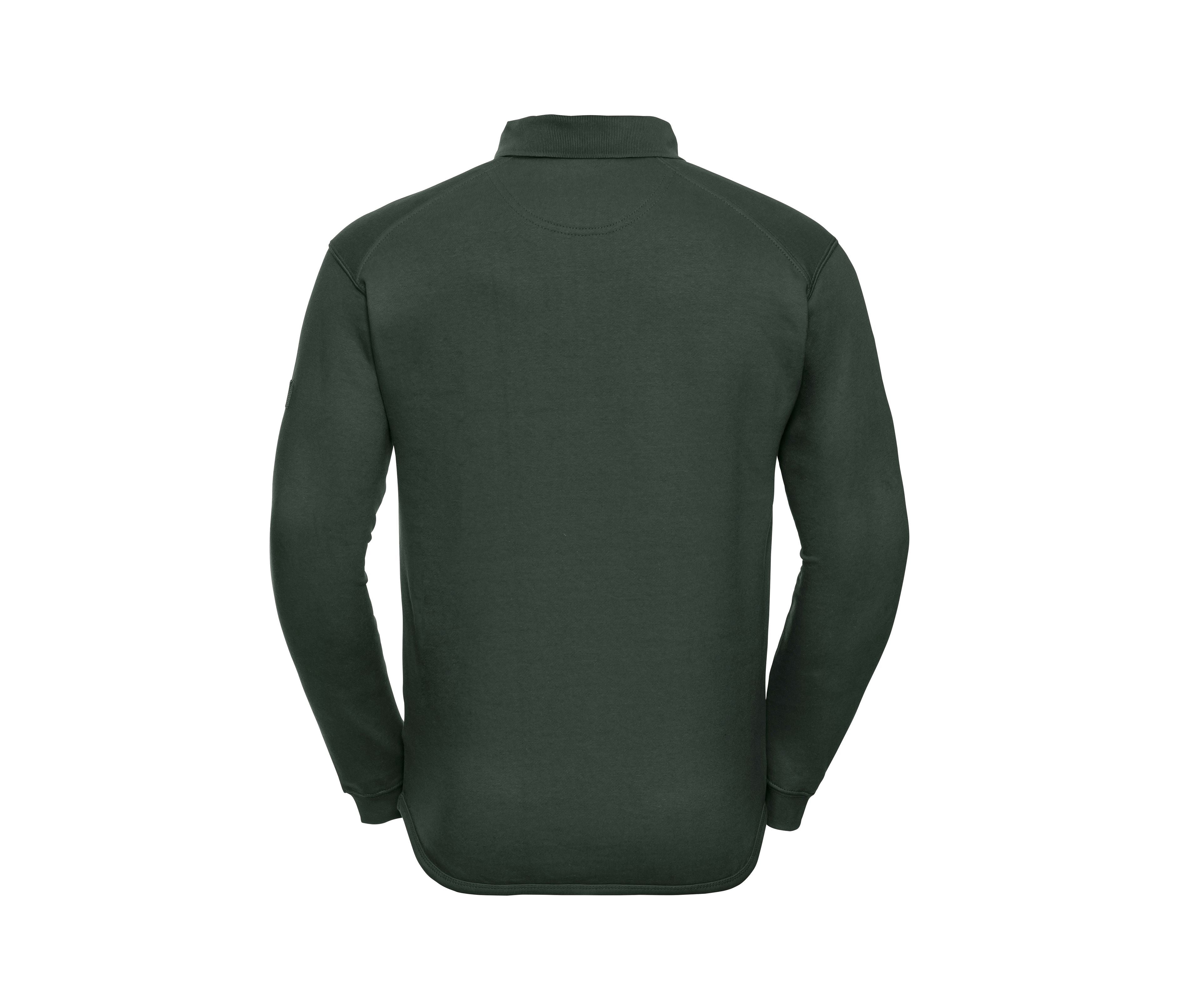 Sweat Col Polo Lavable à 60° - Bottle Green
