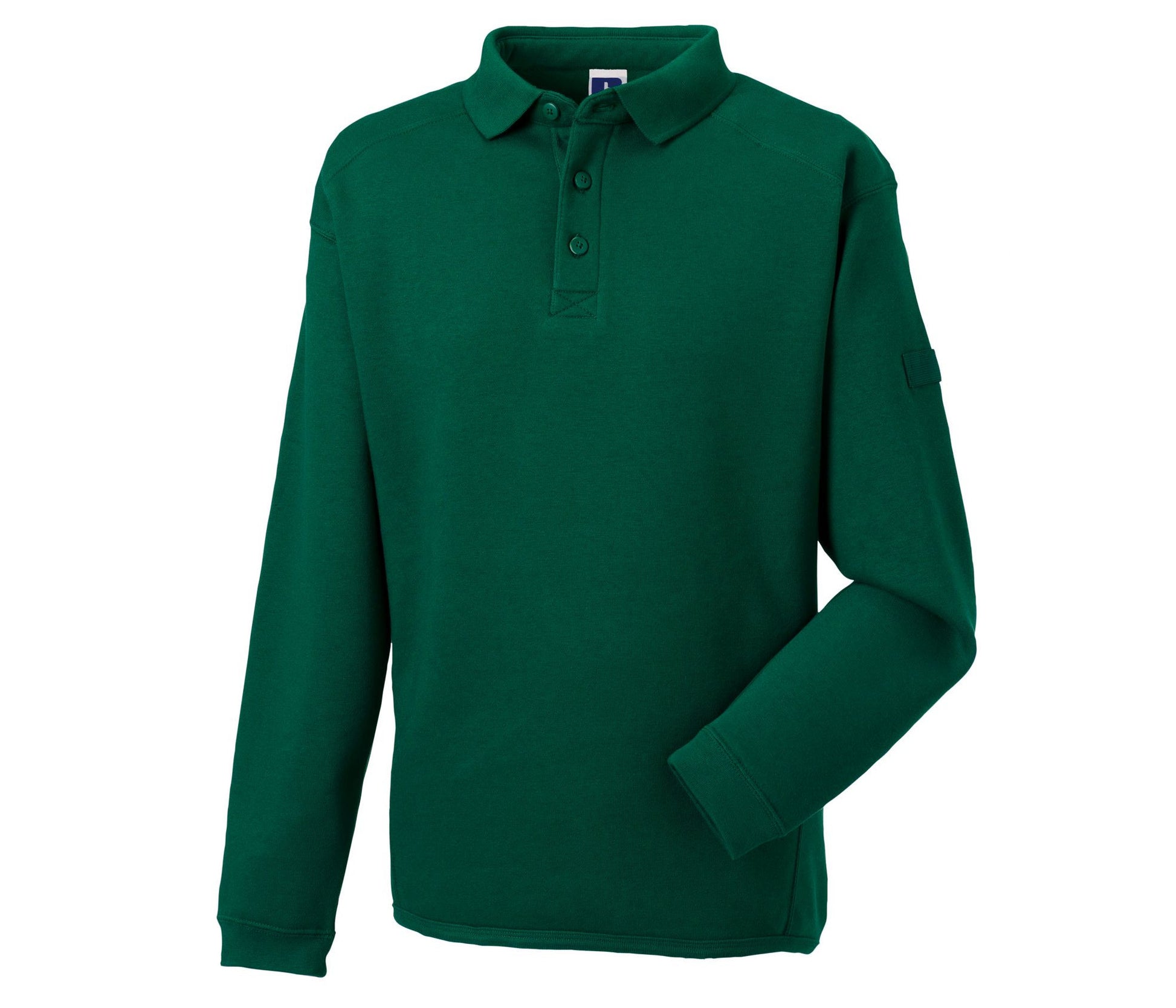 Sweat Col Polo Lavable à 60° - Bottle Green