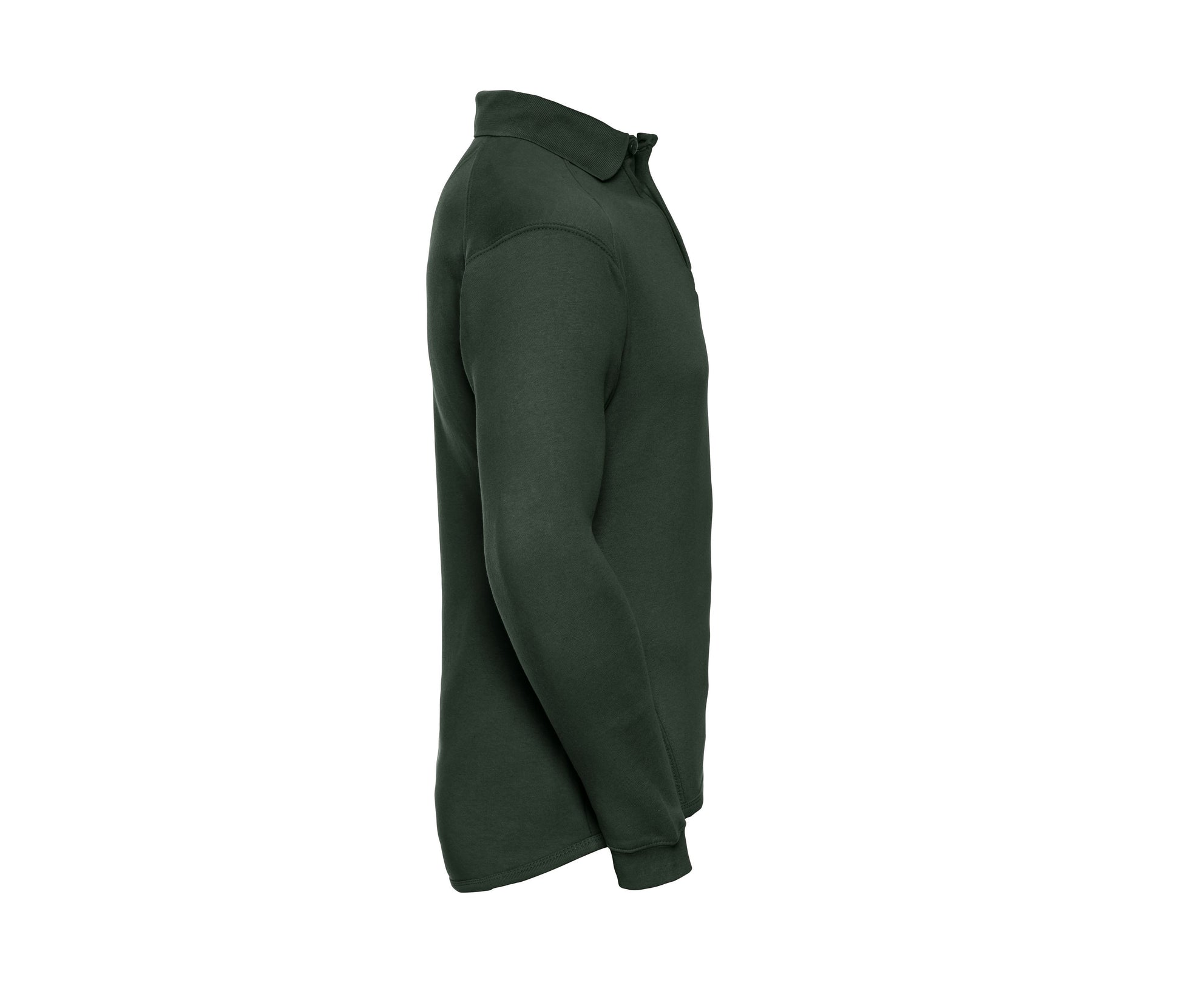 Sweat Col Polo Lavable à 60° - Bottle Green