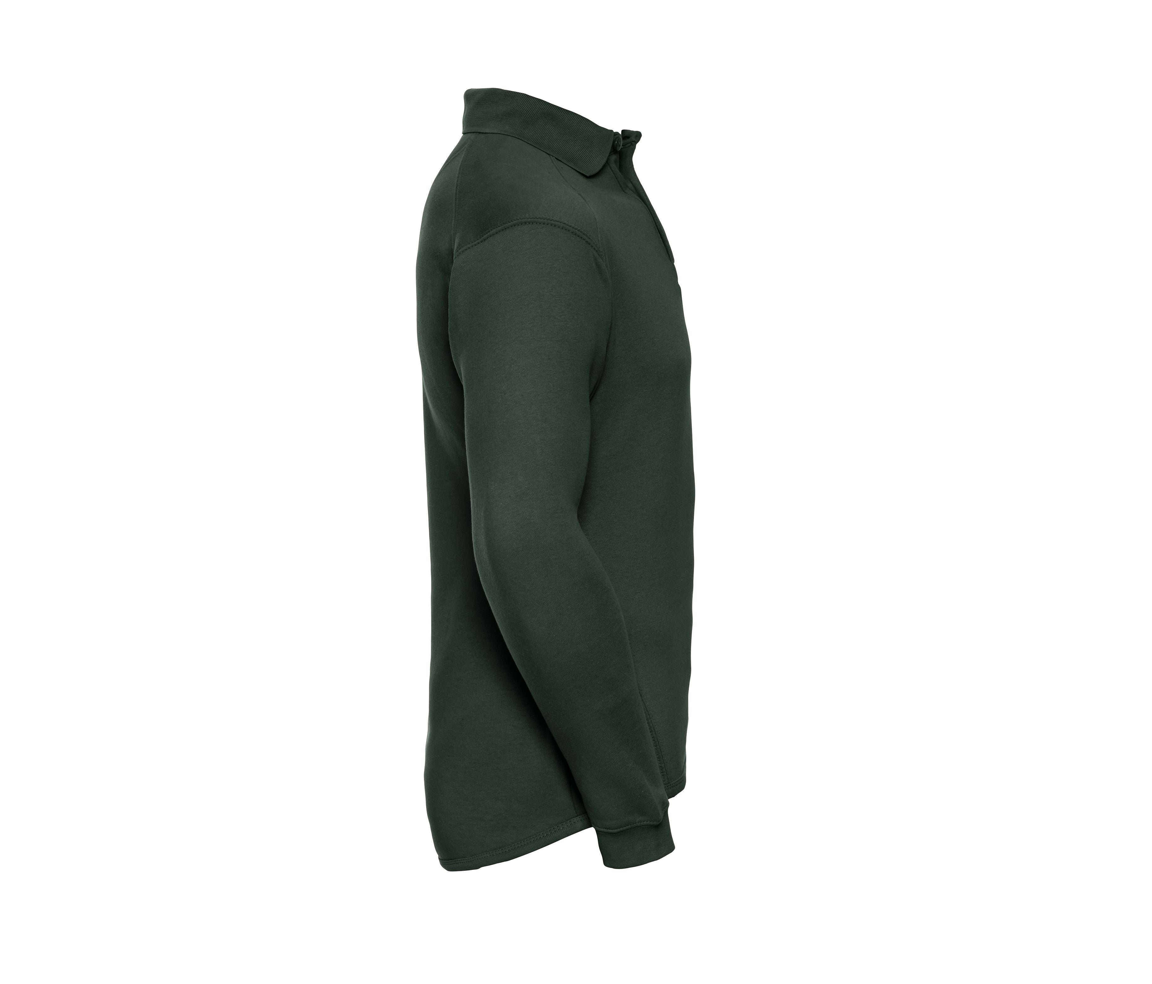 Sweat Col Polo Lavable à 60° - Bottle Green