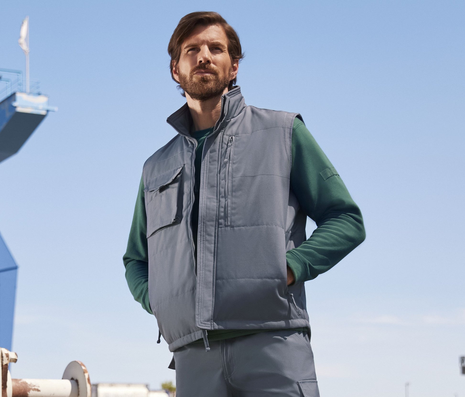 Bodywarmer polycoton lavable à 60°