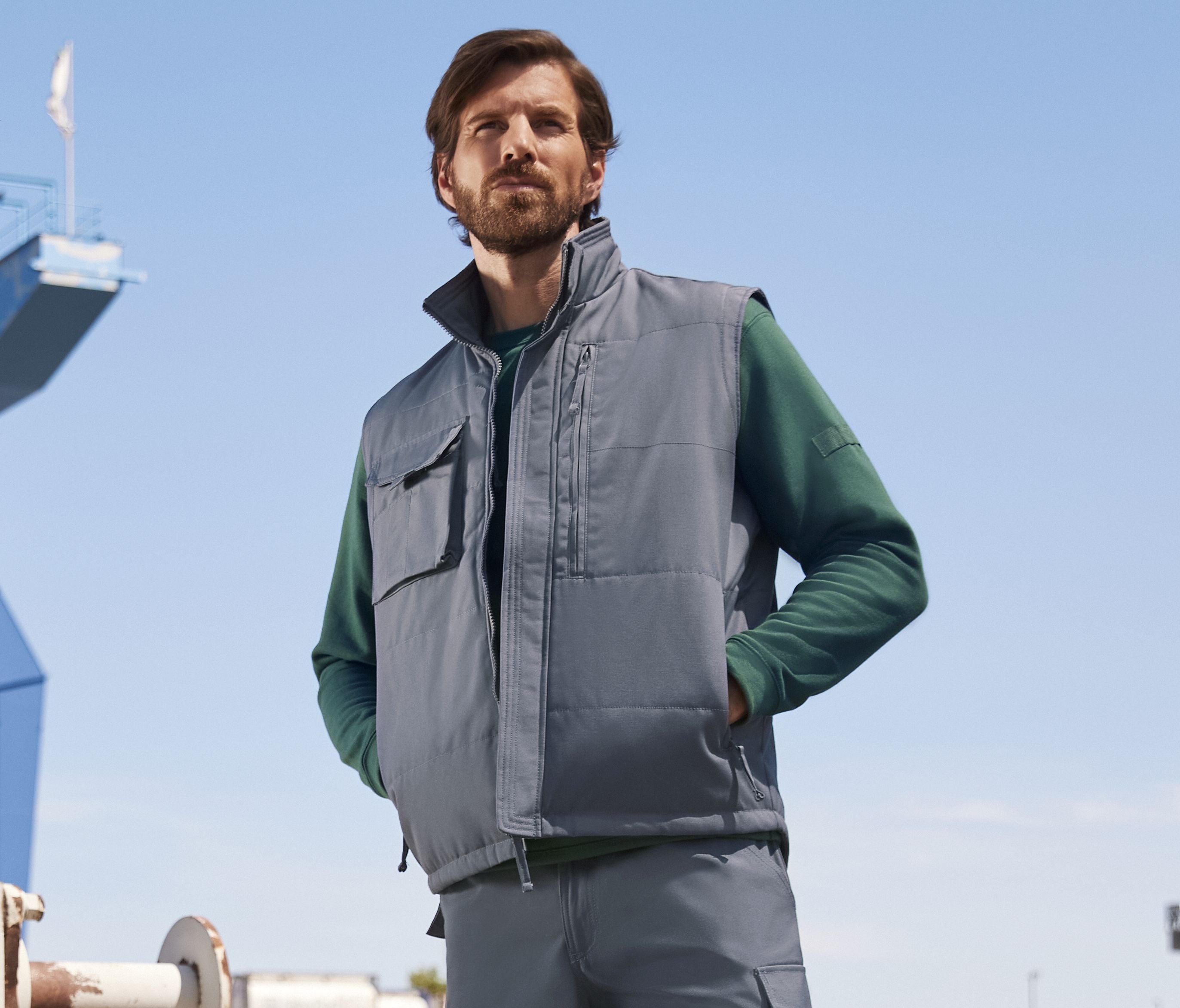 Bodywarmer polycoton lavable à 60°