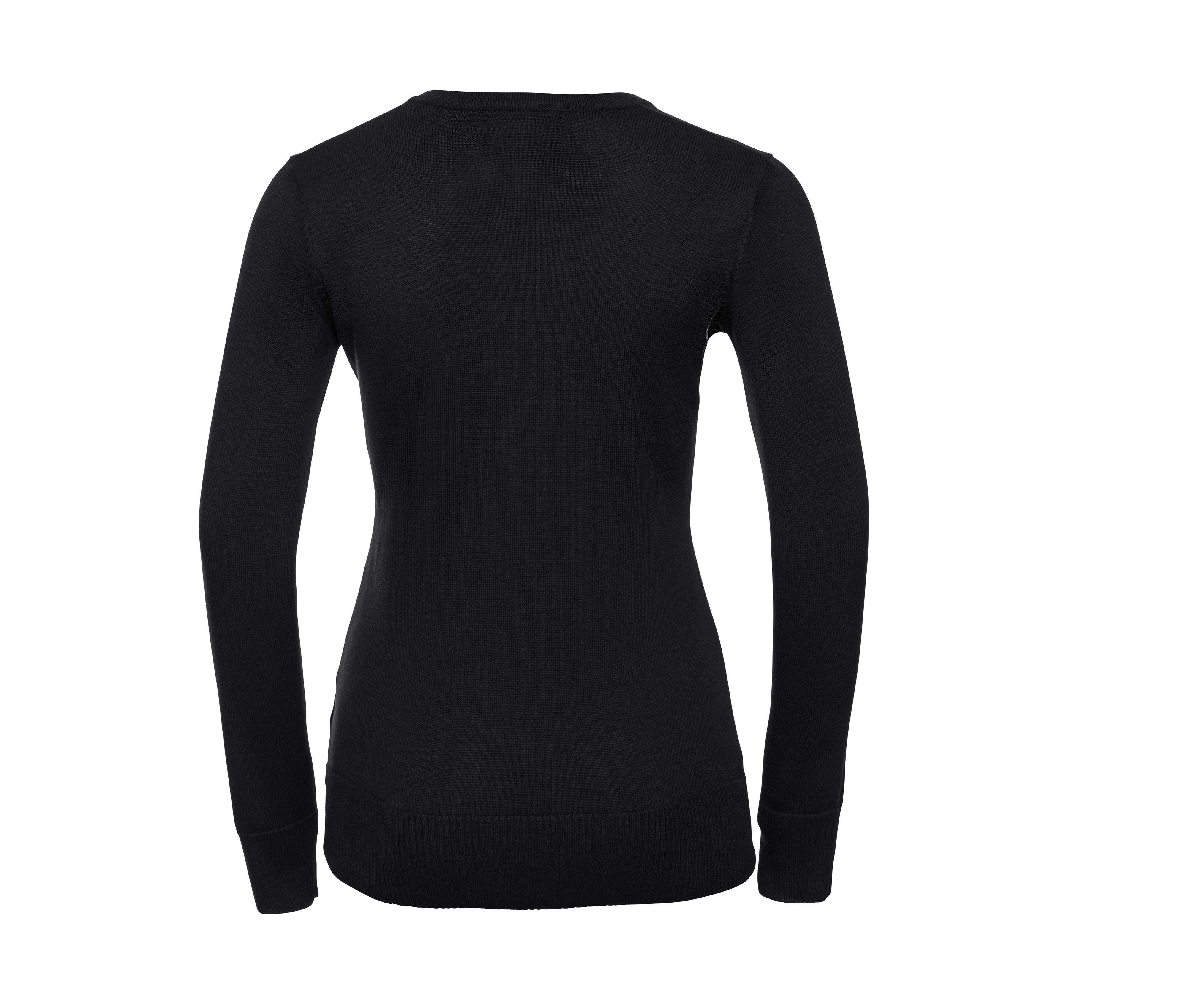 Pull Col V Femme - Black