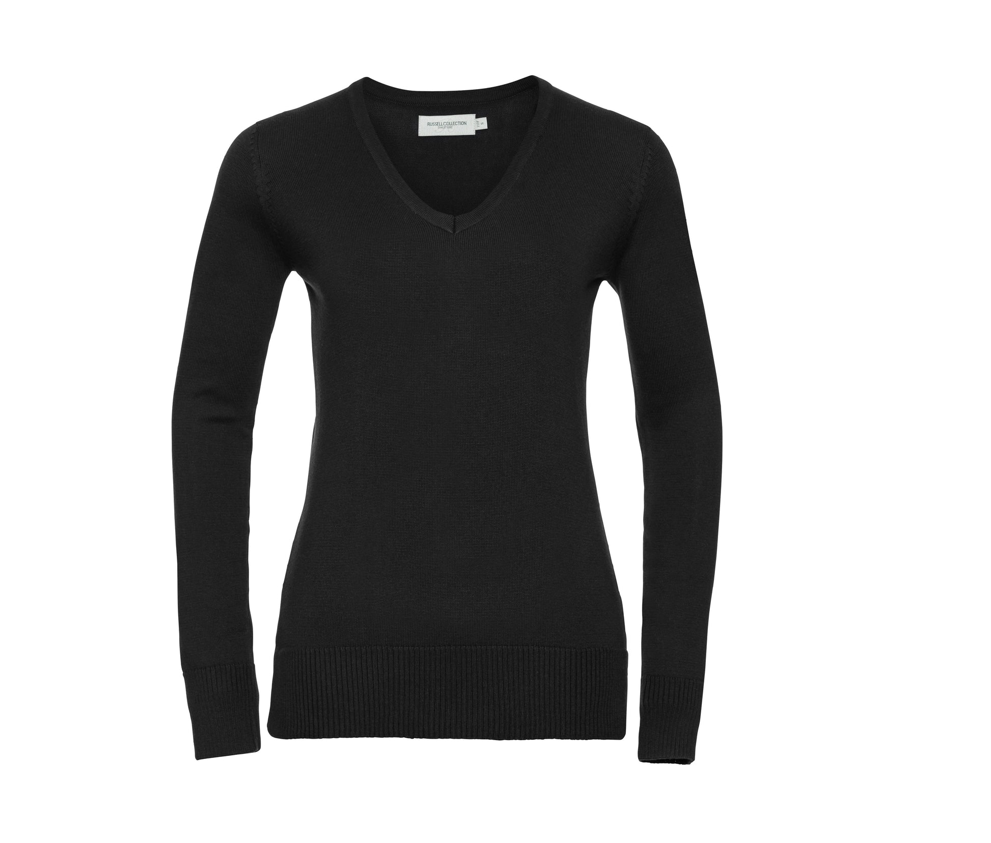 Pull Col V Femme - Black