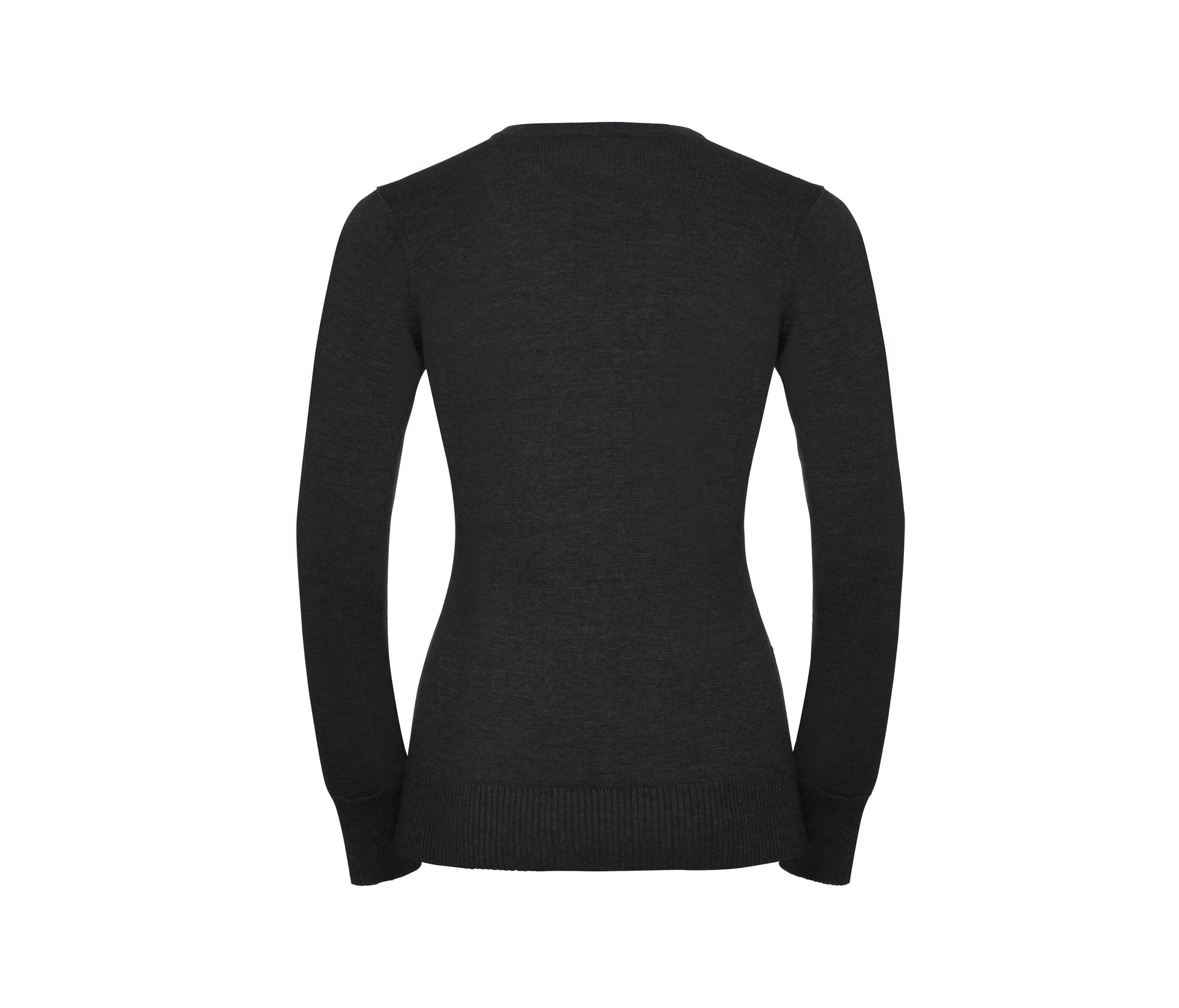 Pull Col V Femme - Charcoal Marl