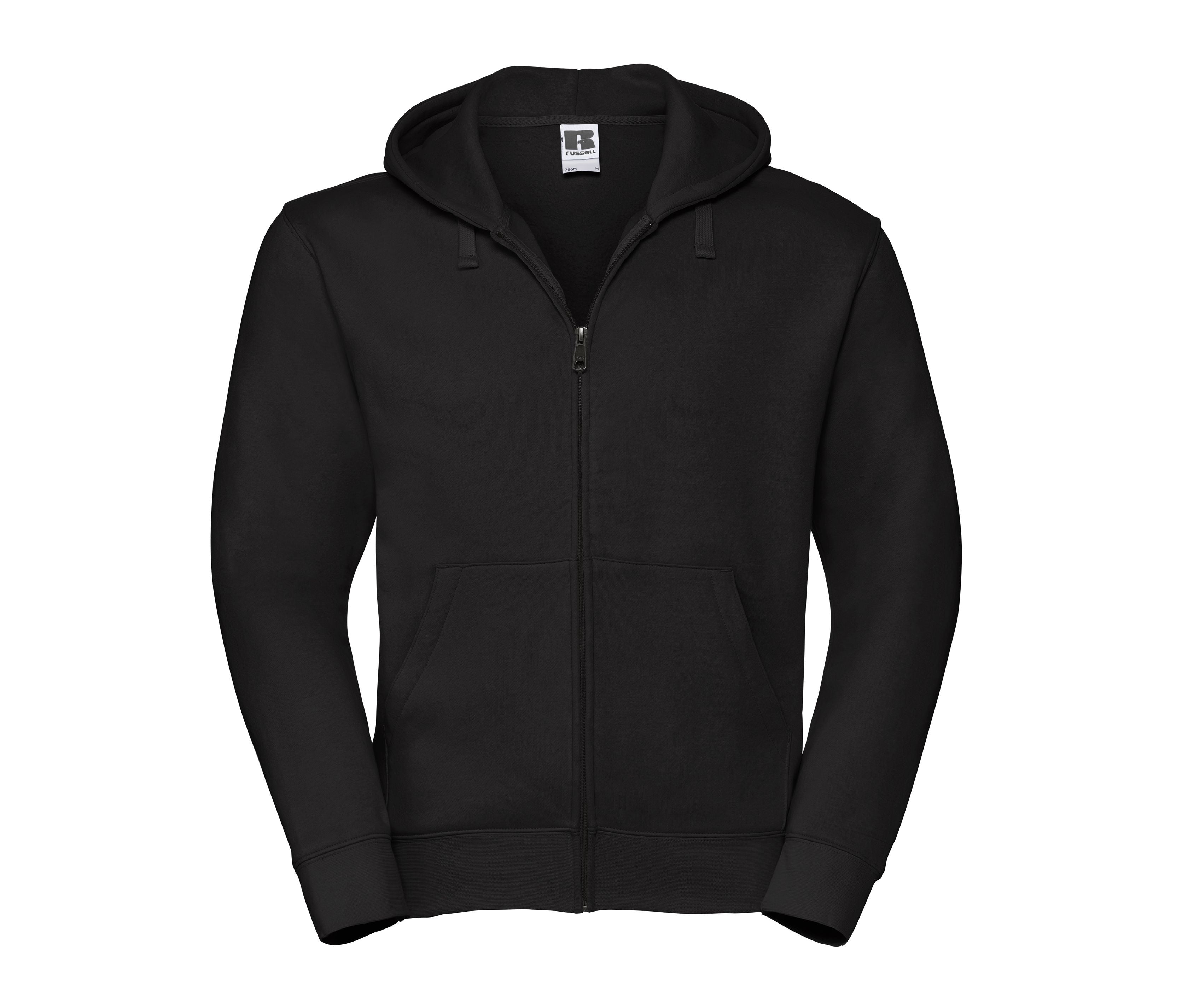 Sweat Zippé Homme Capuche - Black