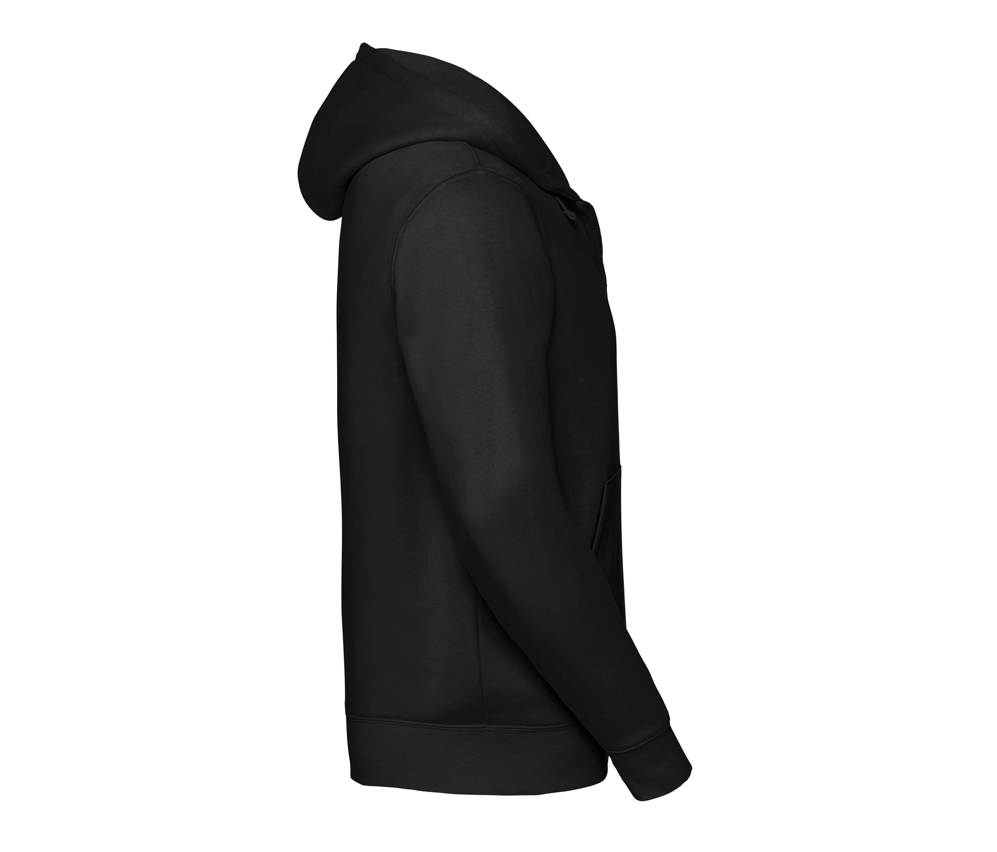 Sweat Zippé Homme Capuche - Black
