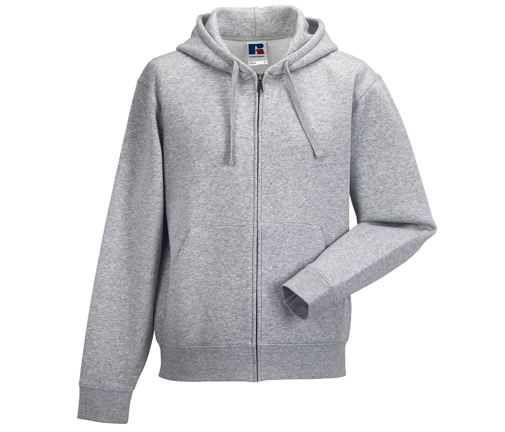 Sweat Zippé Homme Capuche - Light Oxford