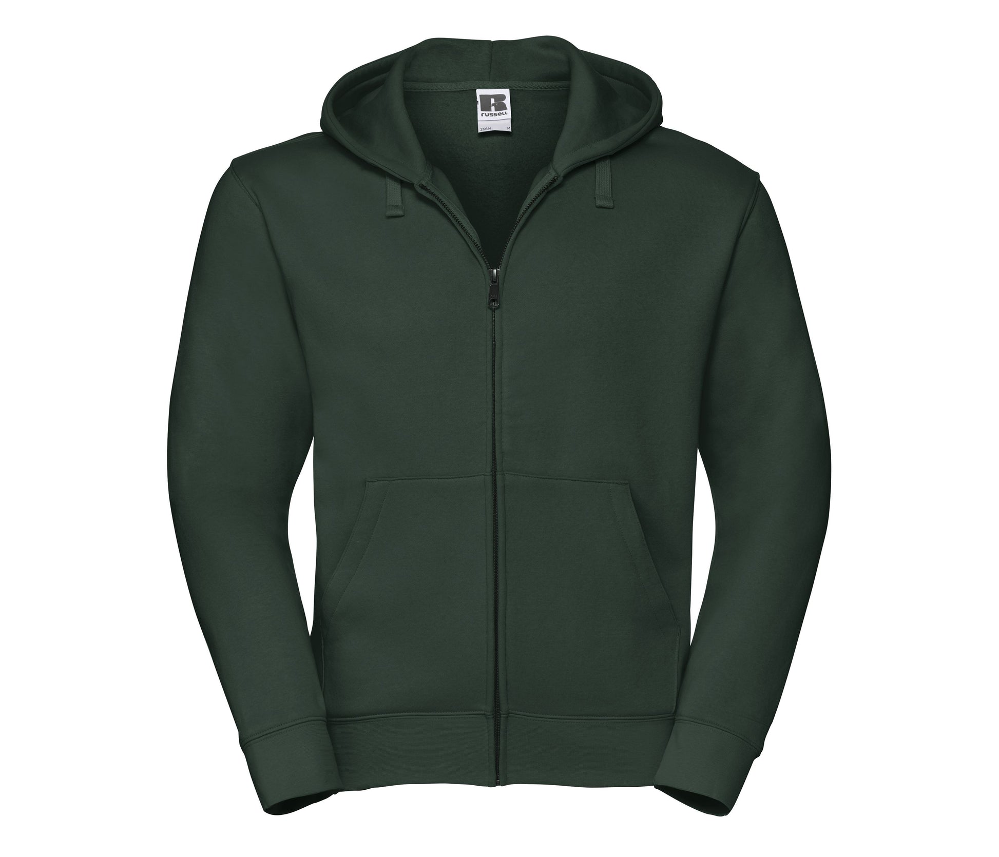 Sweat Zippé Homme Capuche - Bottle Green