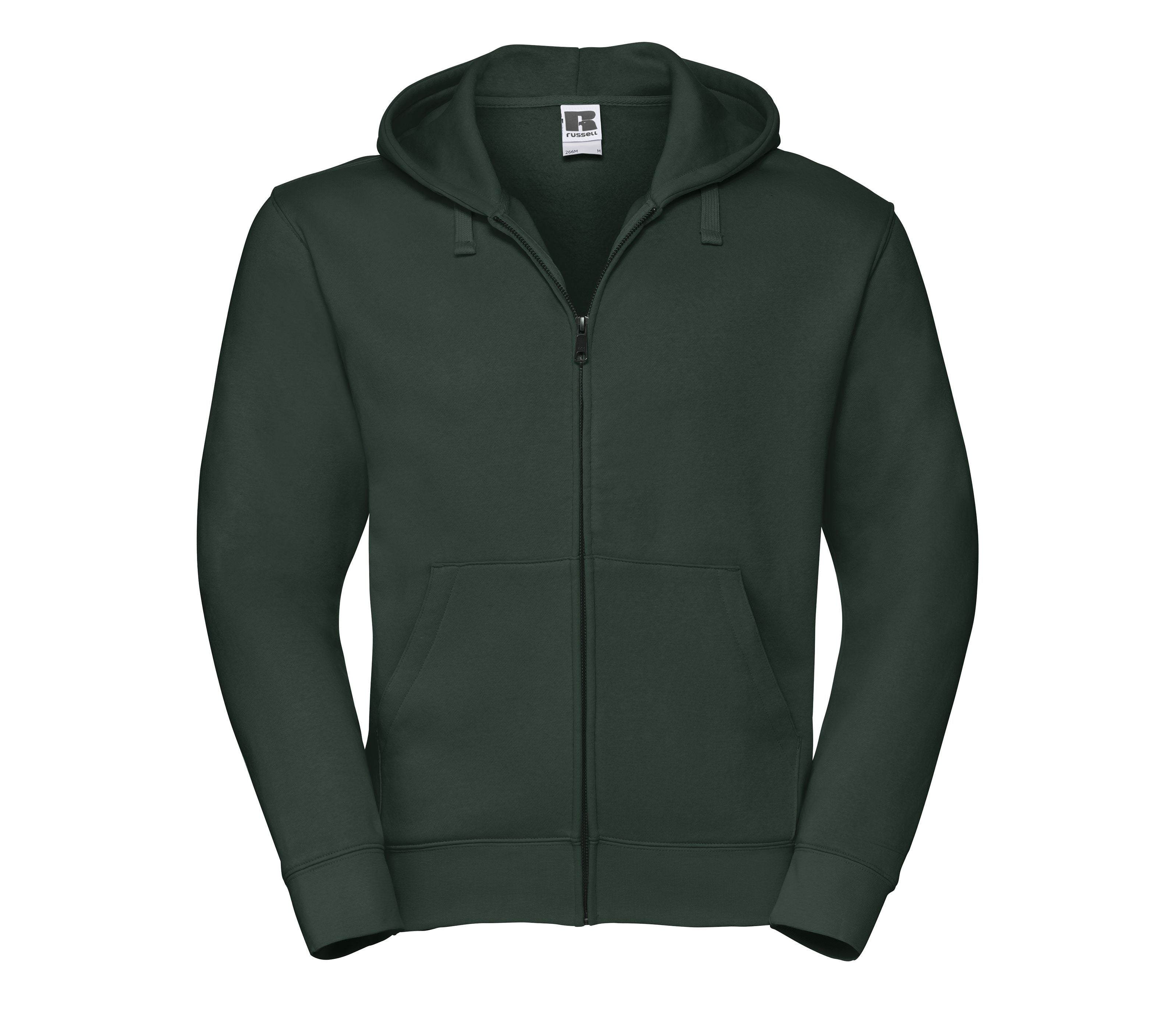 Sweat Zippé Homme Capuche - Bottle Green