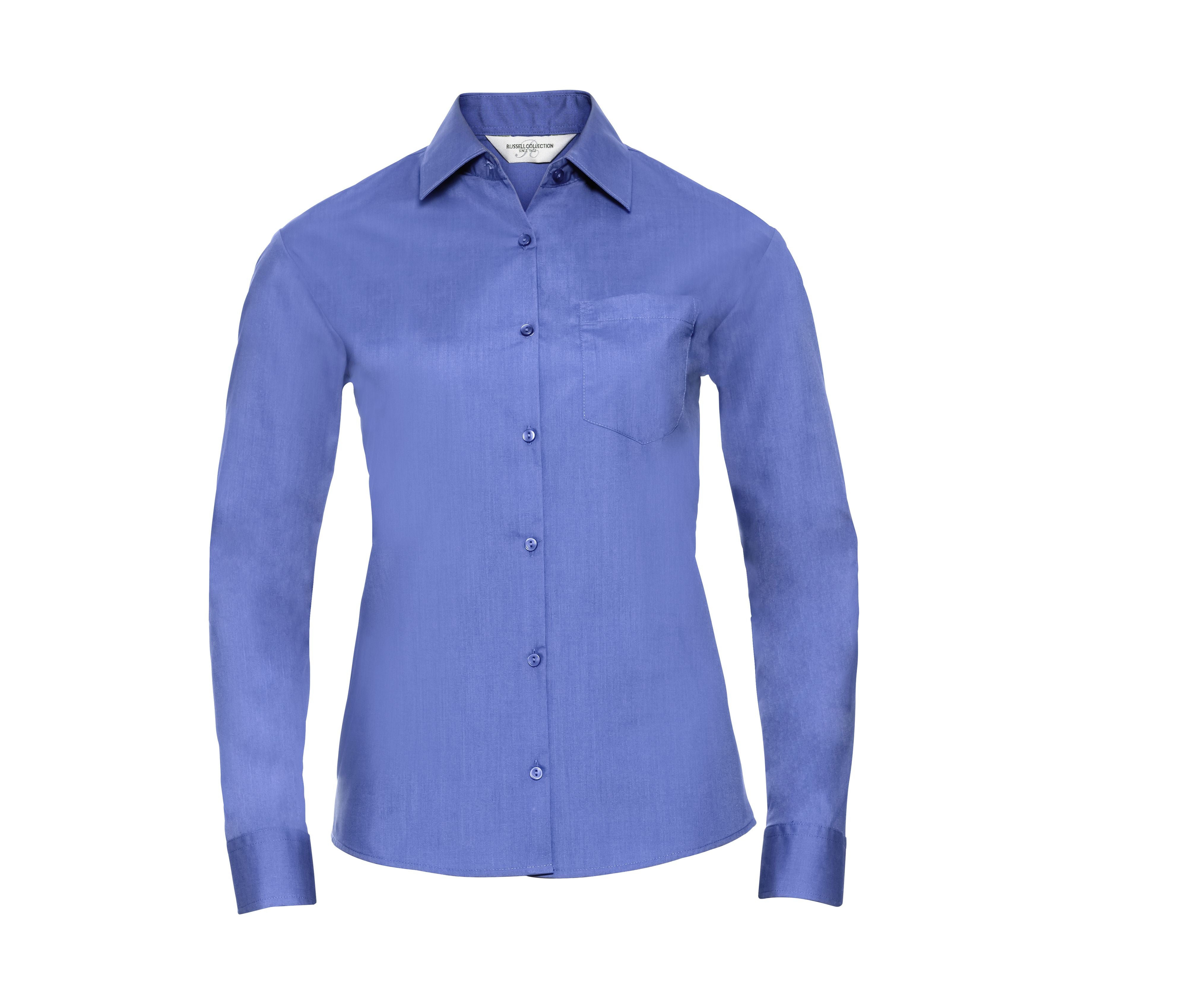 Chemisette Femme Popeline Polycoton - Corporate Blue