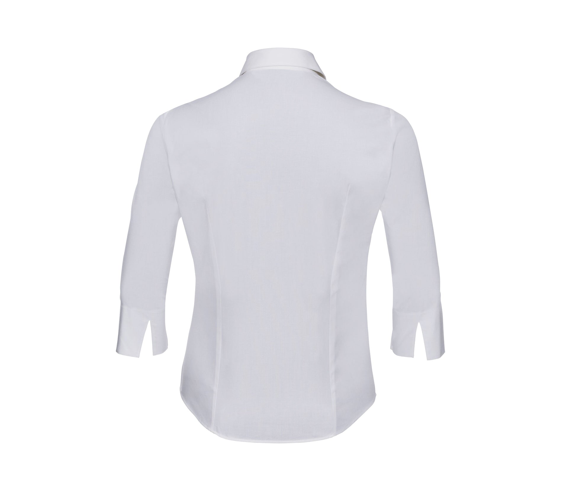 Chemise Stretch Manches 3/4 Femme - White