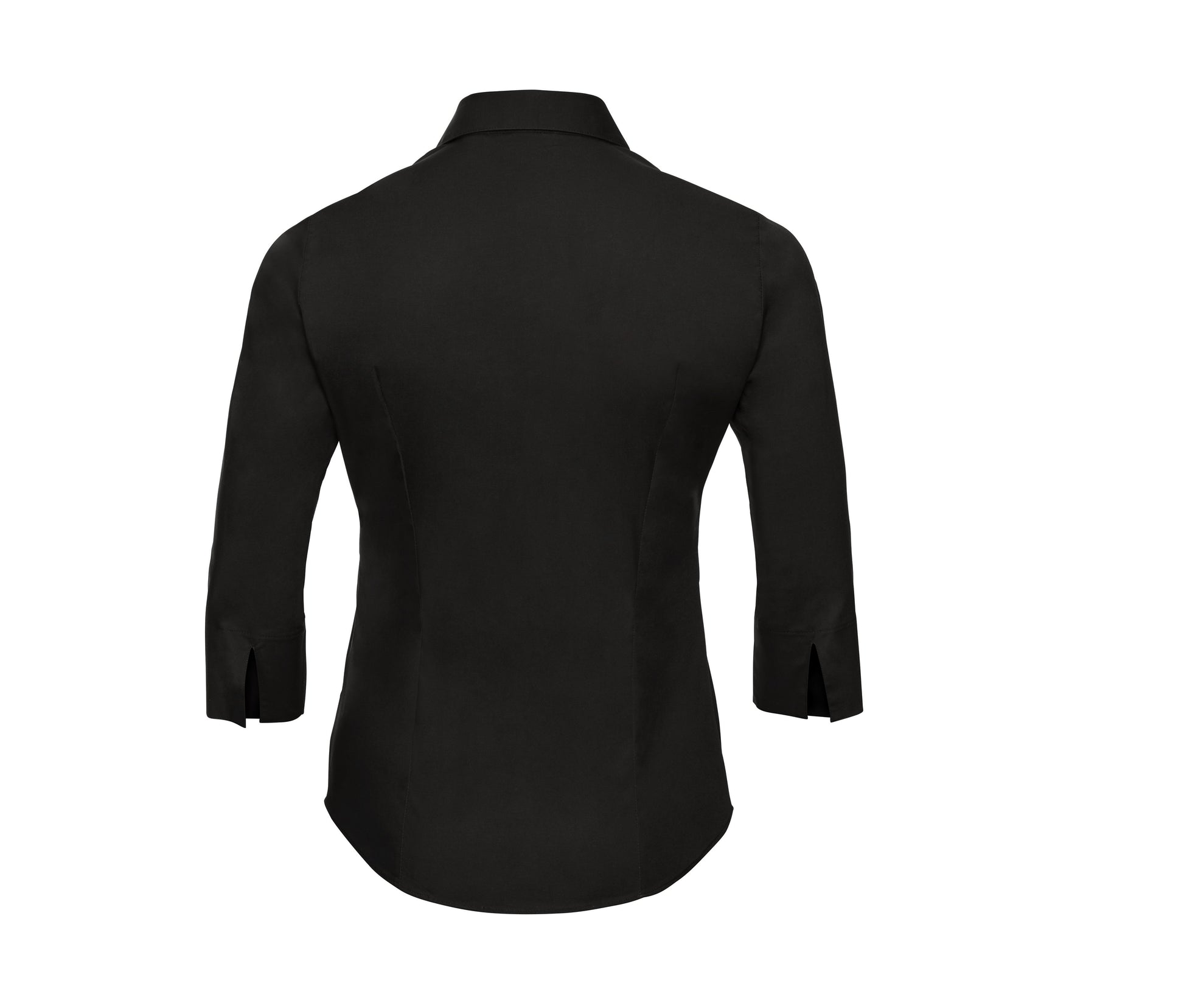Chemise Stretch Manches 3/4 Femme - Black