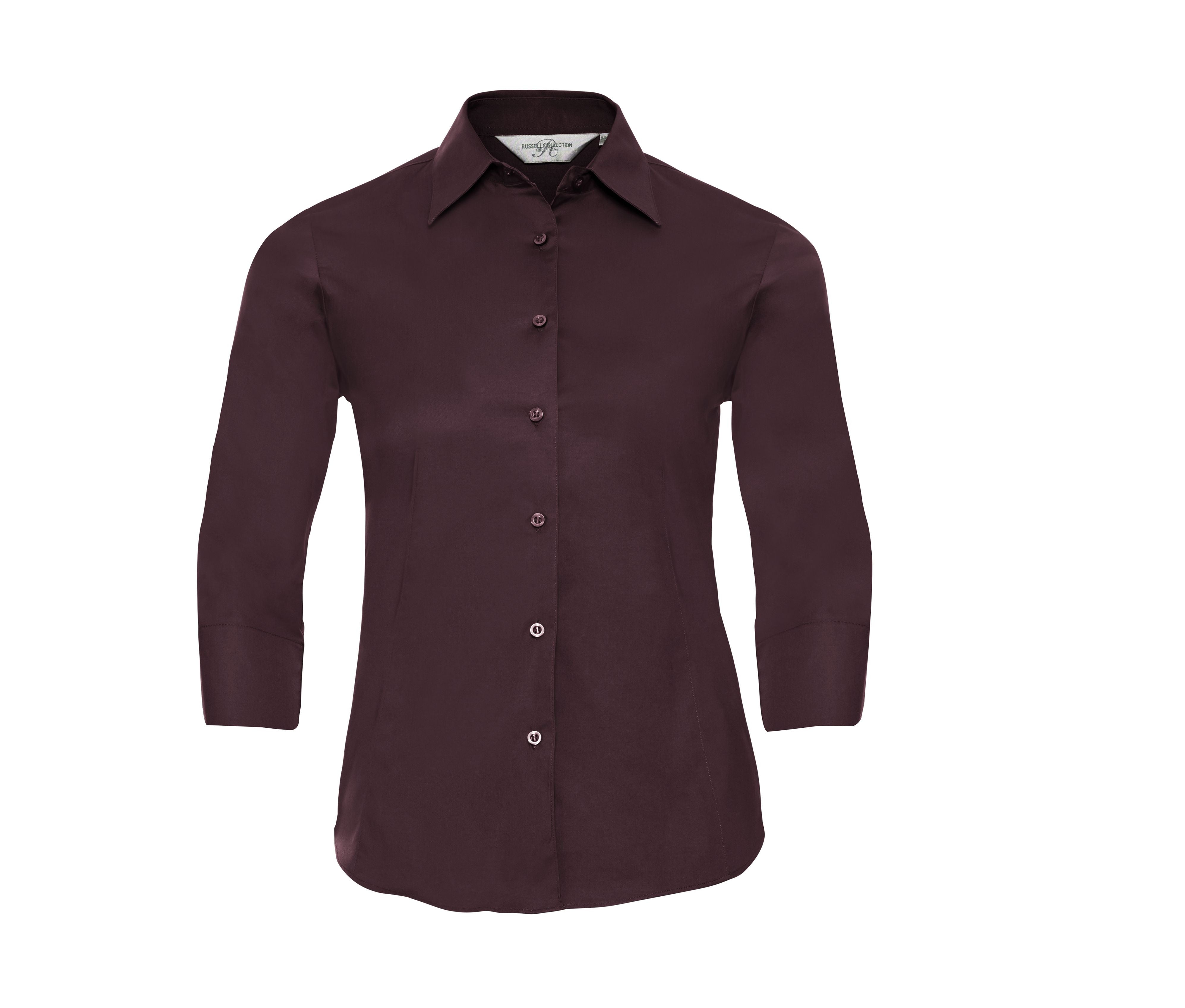 Chemise Stretch Manches 3/4 Femme - Port