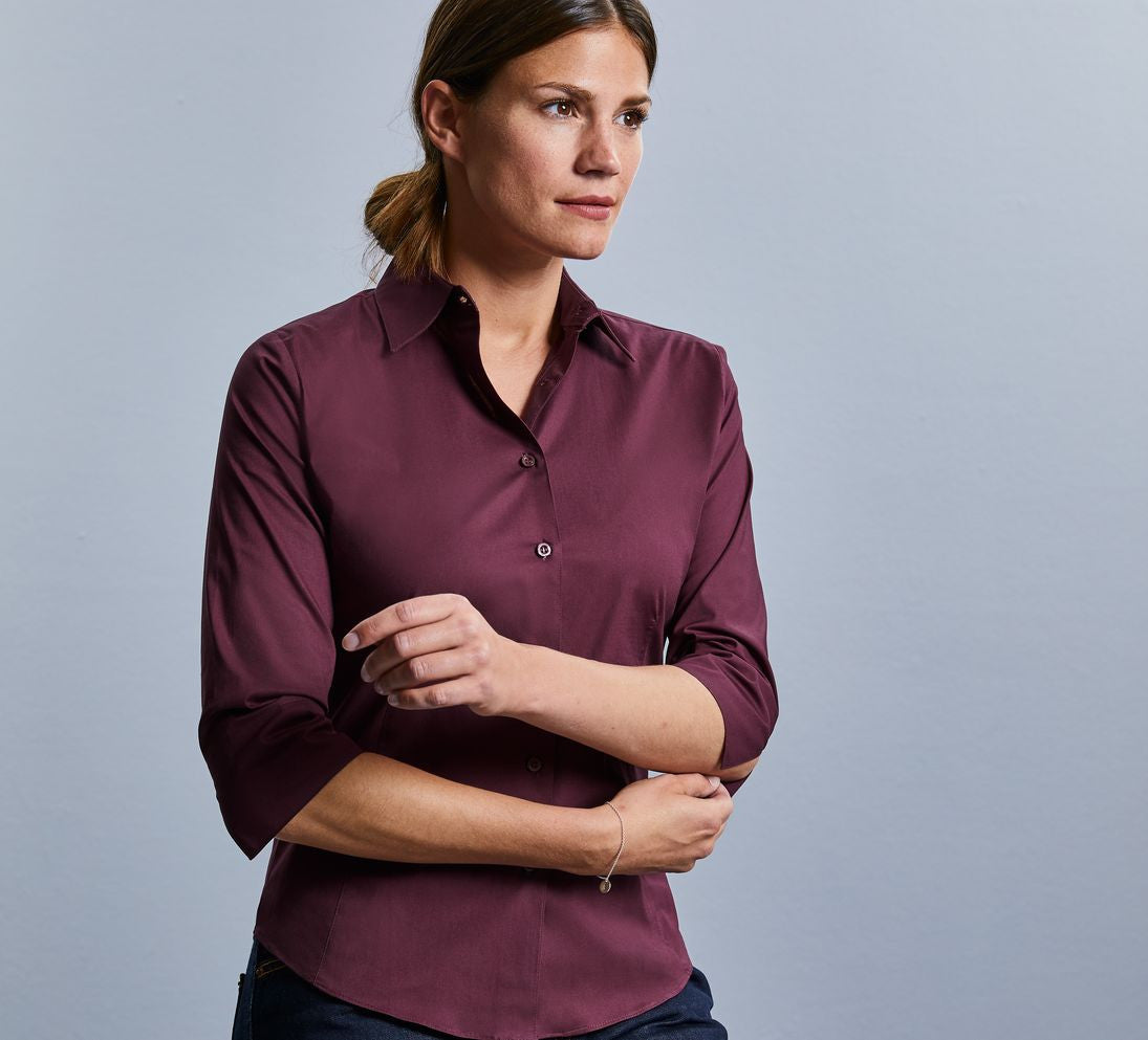 Chemise stretch manches 3/4 femme