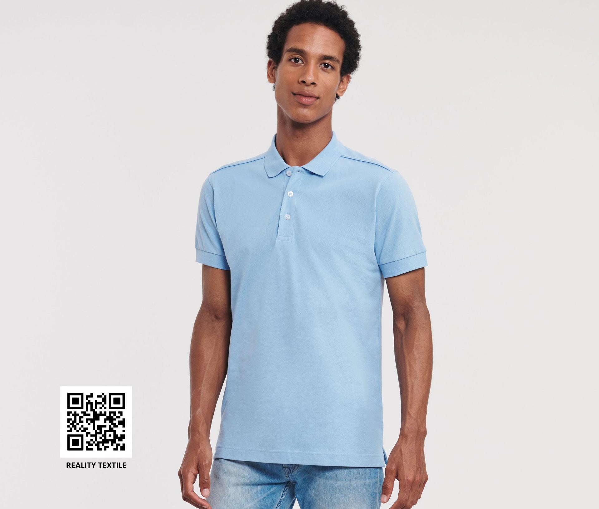 Polo homme stretch