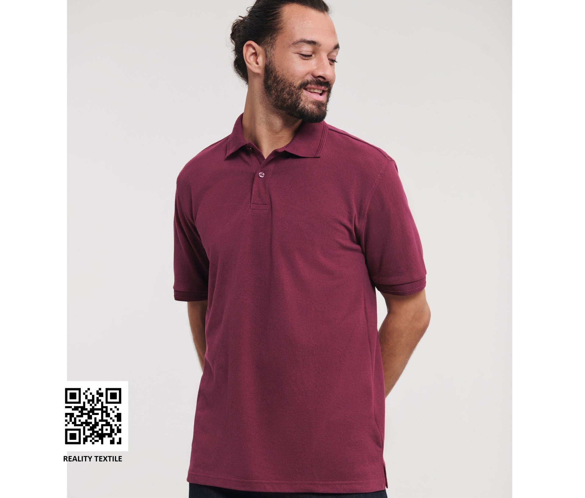 Polo polycoton résistant