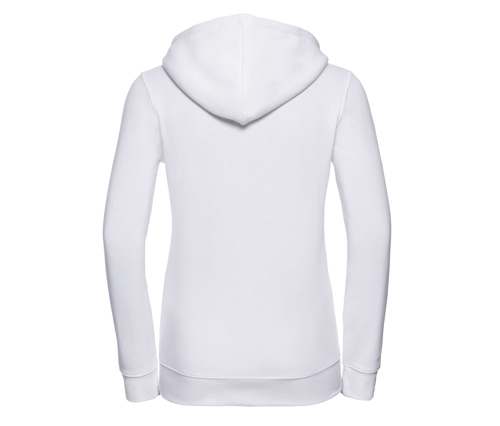 Sweat Zippé Femme Capuche - White