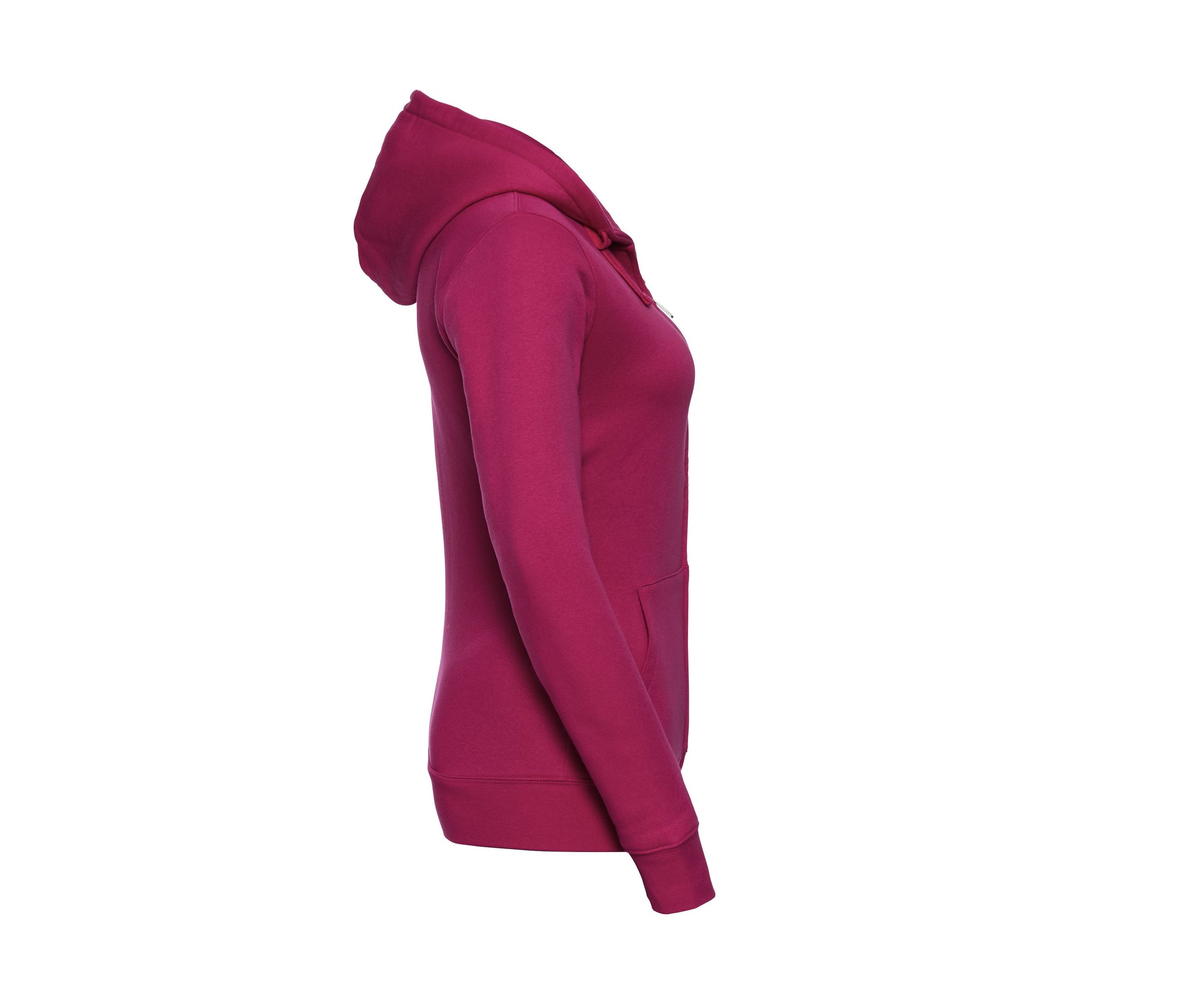 Sweat Zippé Femme Capuche - Fuchsia