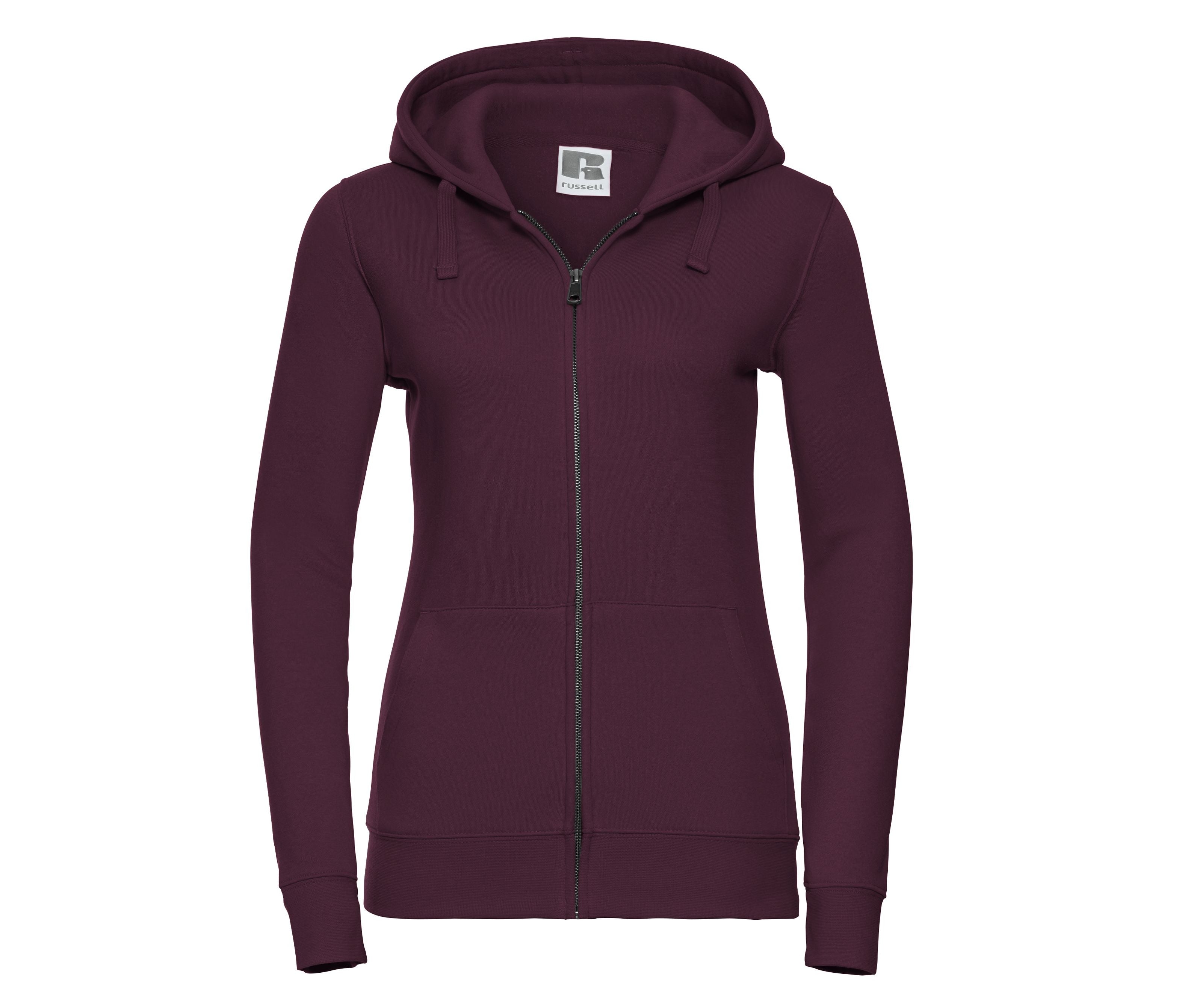 Sweat Zippé Femme Capuche - Burgundy