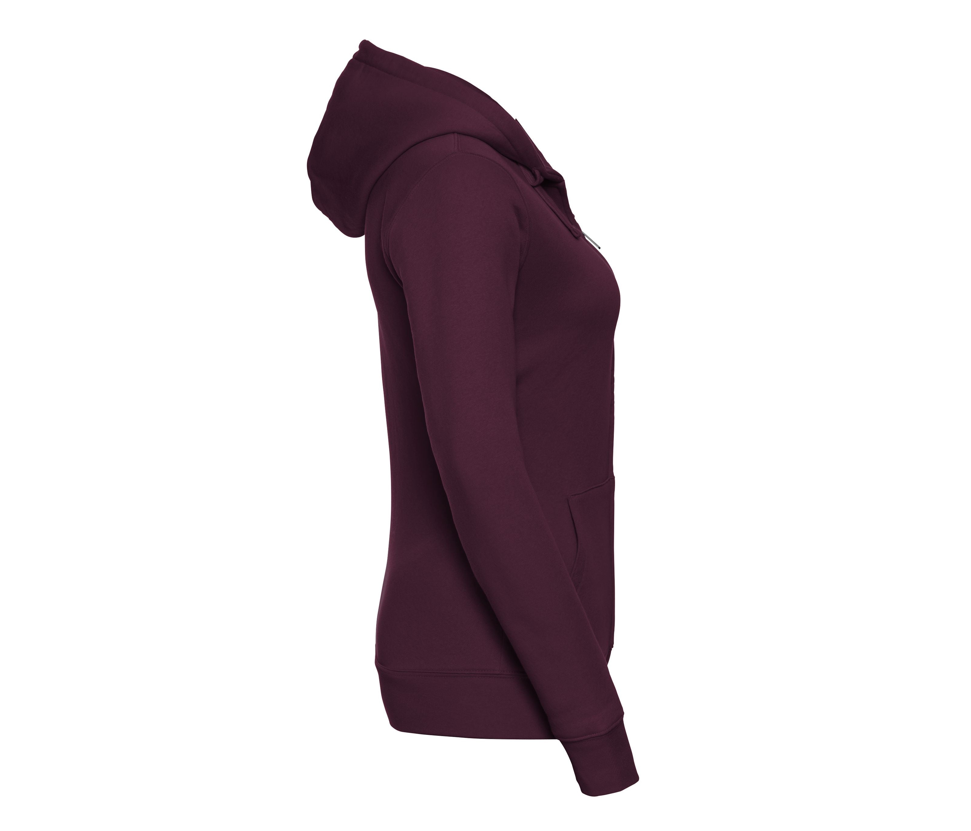 Sweat Zippé Femme Capuche - Burgundy