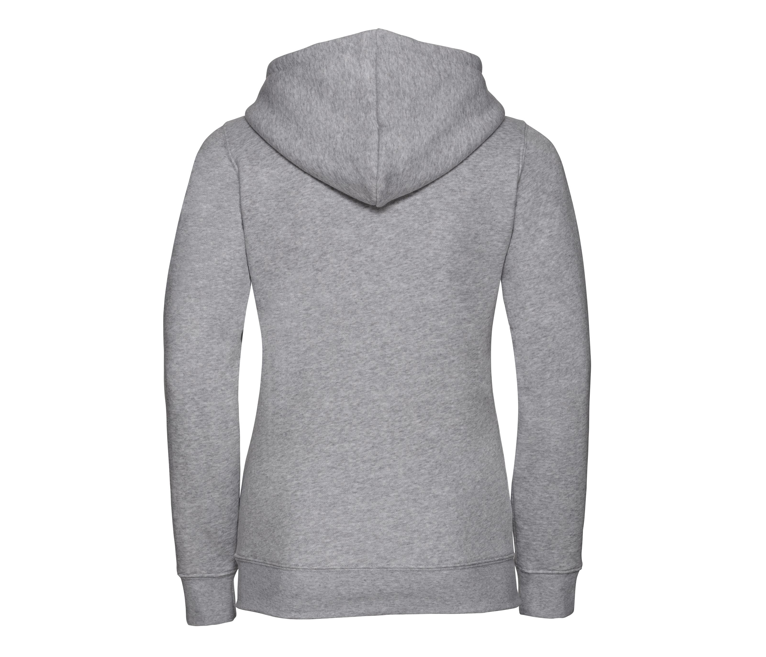 Sweat Zippé Femme Capuche - Light Oxford