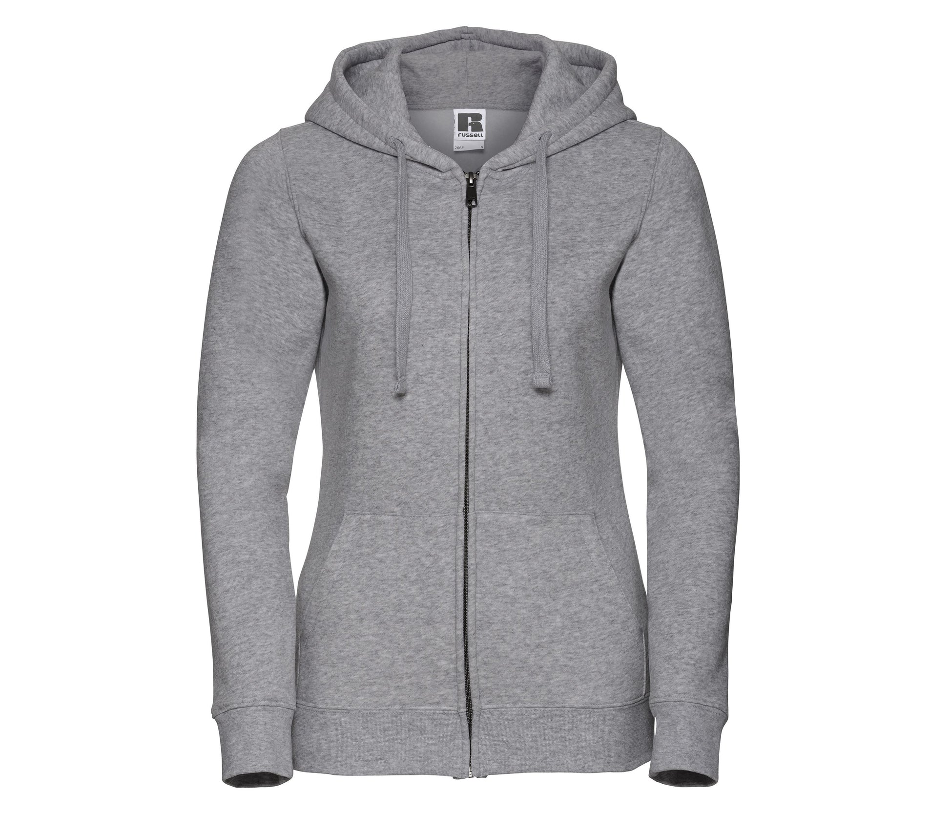 Sweat Zippé Femme Capuche - Light Oxford