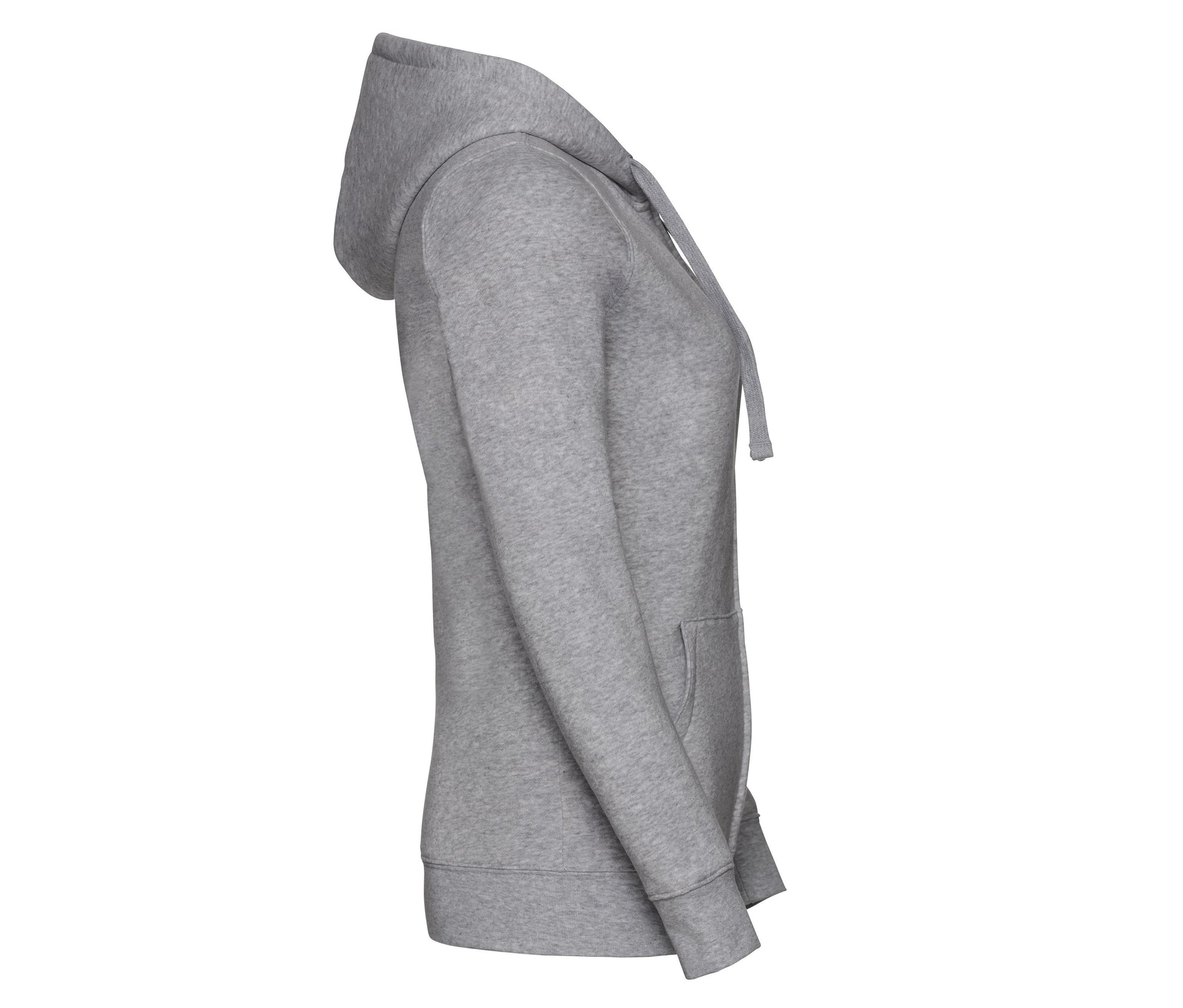 Sweat Zippé Femme Capuche - Light Oxford