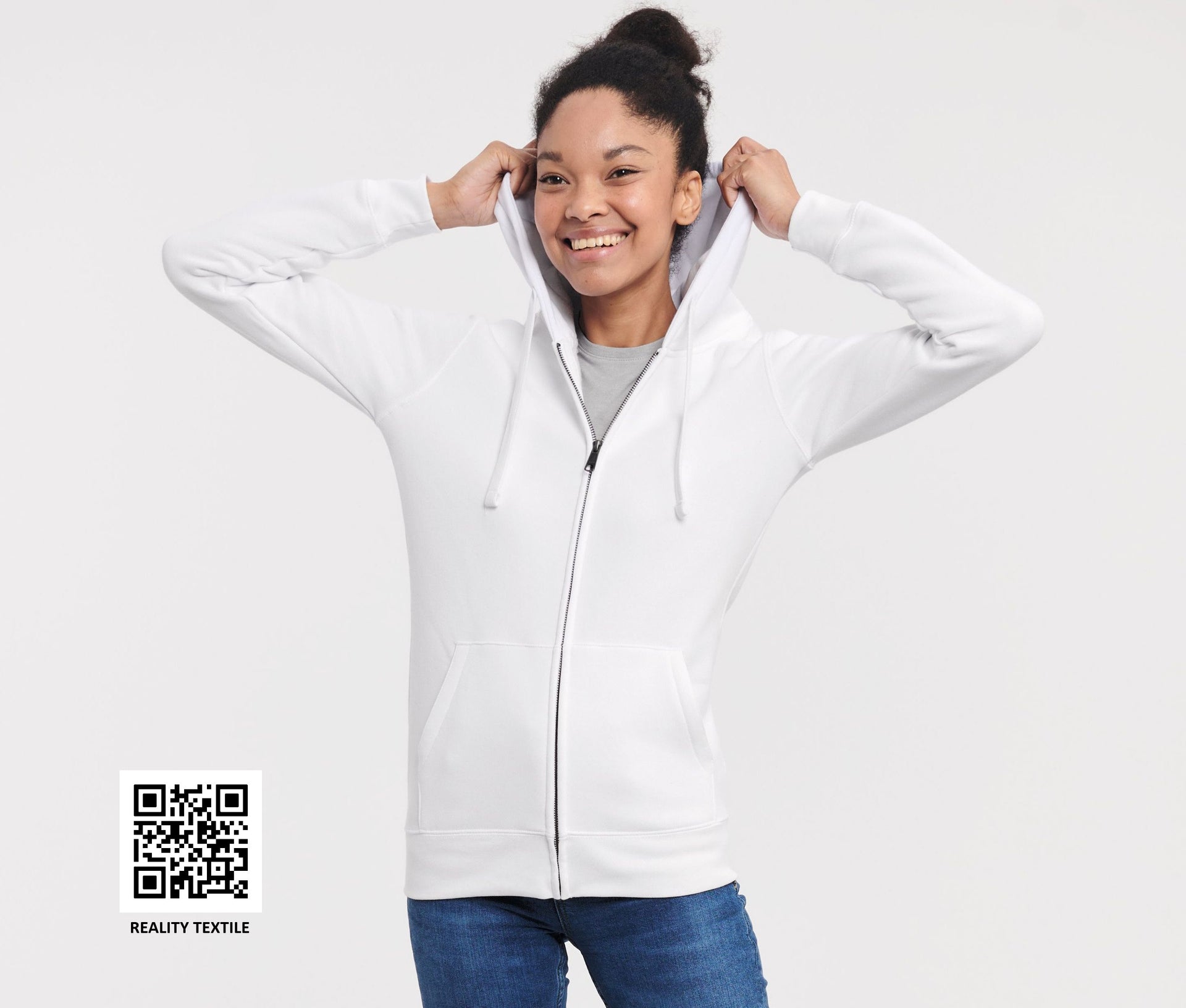Sweat zippé femme capuche