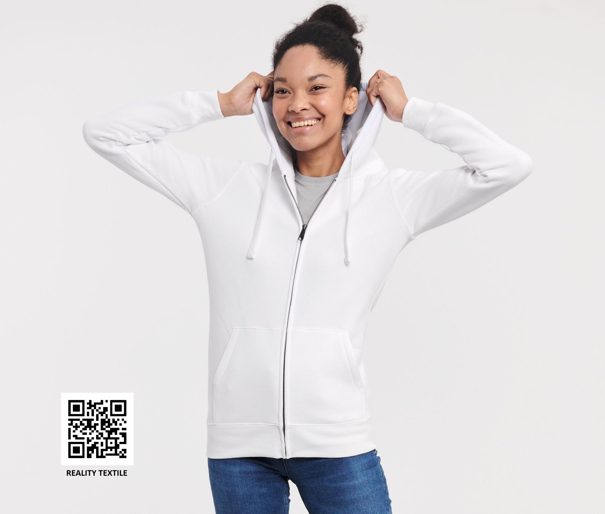 Sweat zippé femme capuche