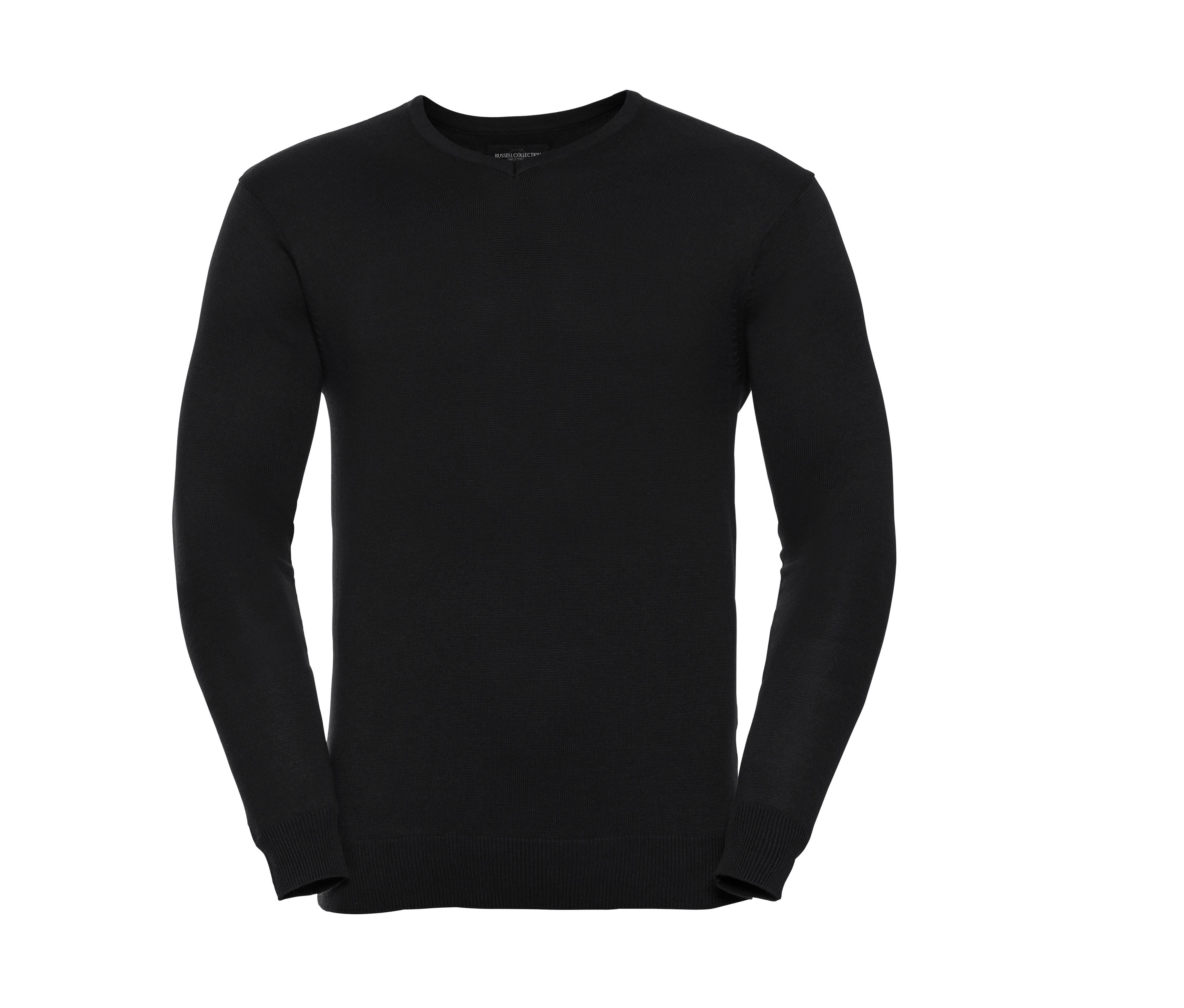 Pull Col V Homme - Black