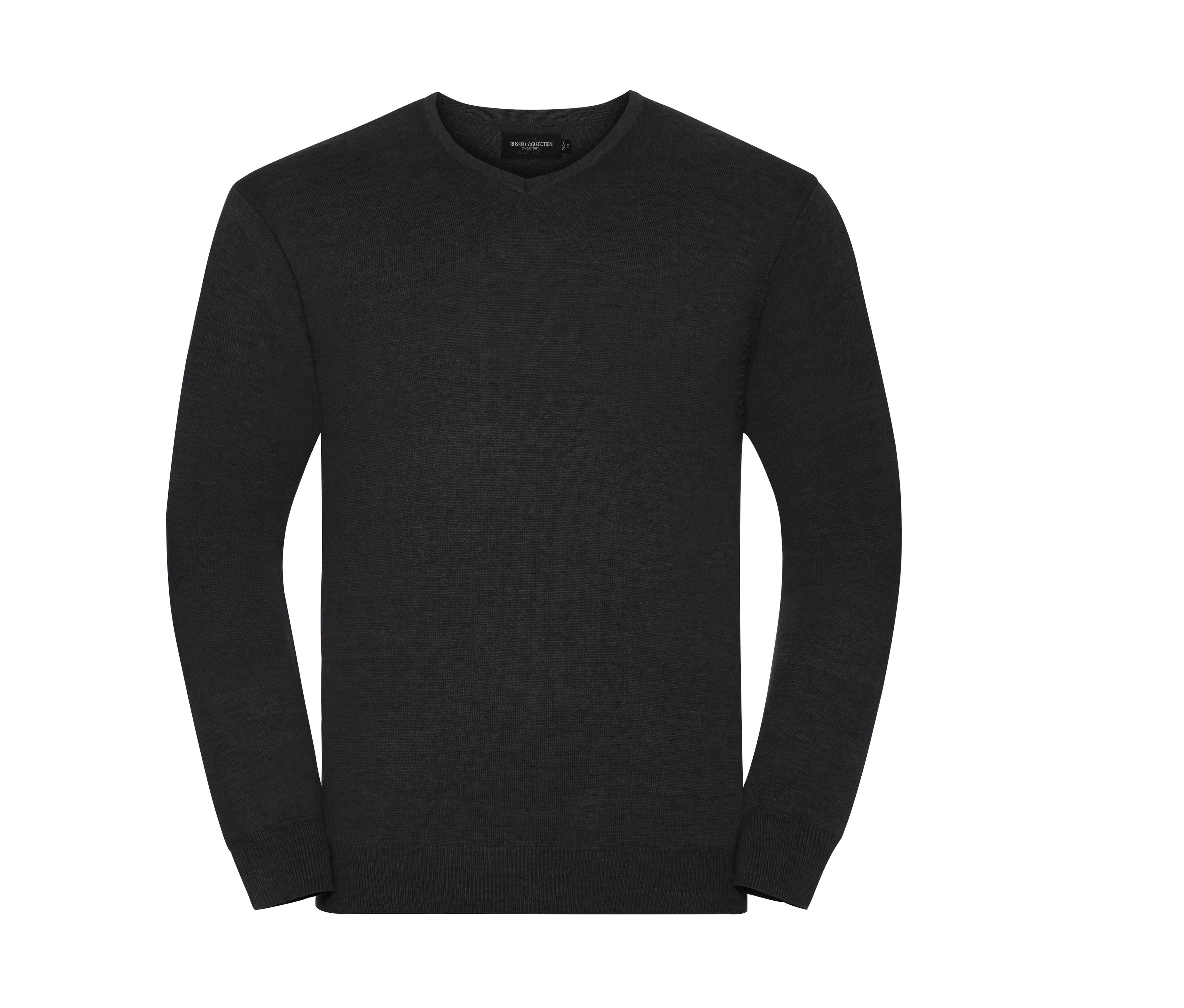 Pull Col V Homme - Charcoal Marl
