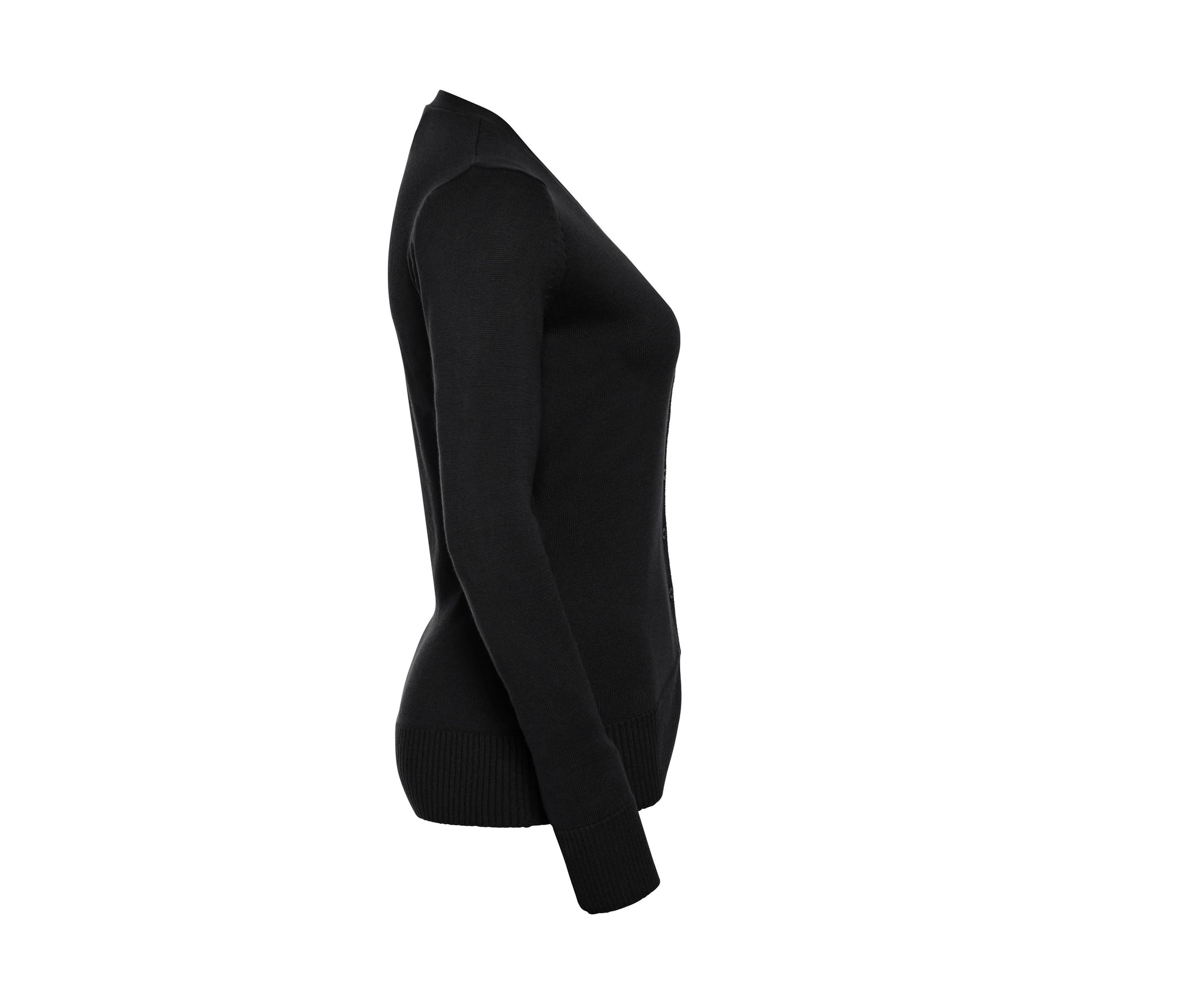 Cardigan Col V Femme - Black