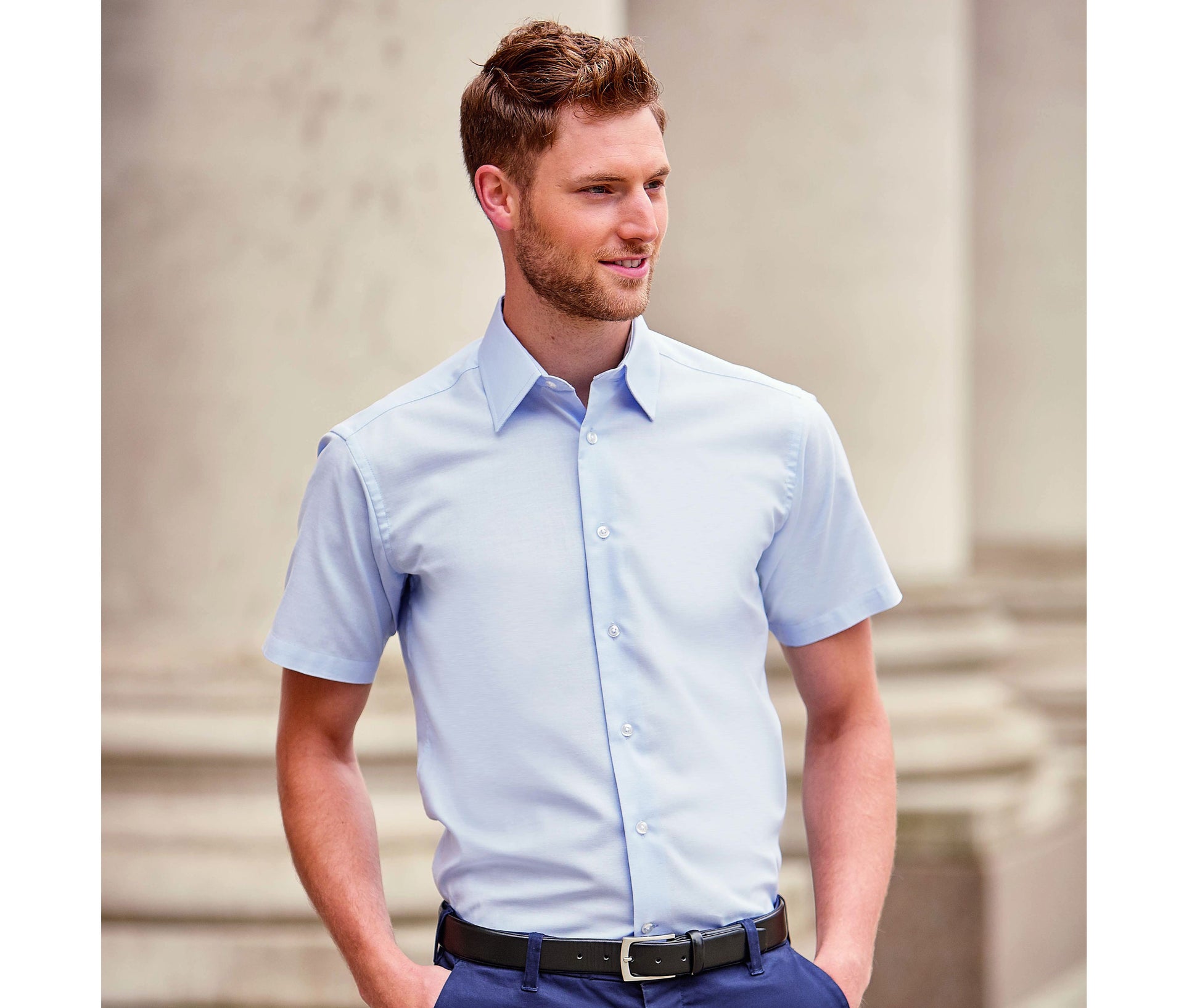 Chemisette homme oxford