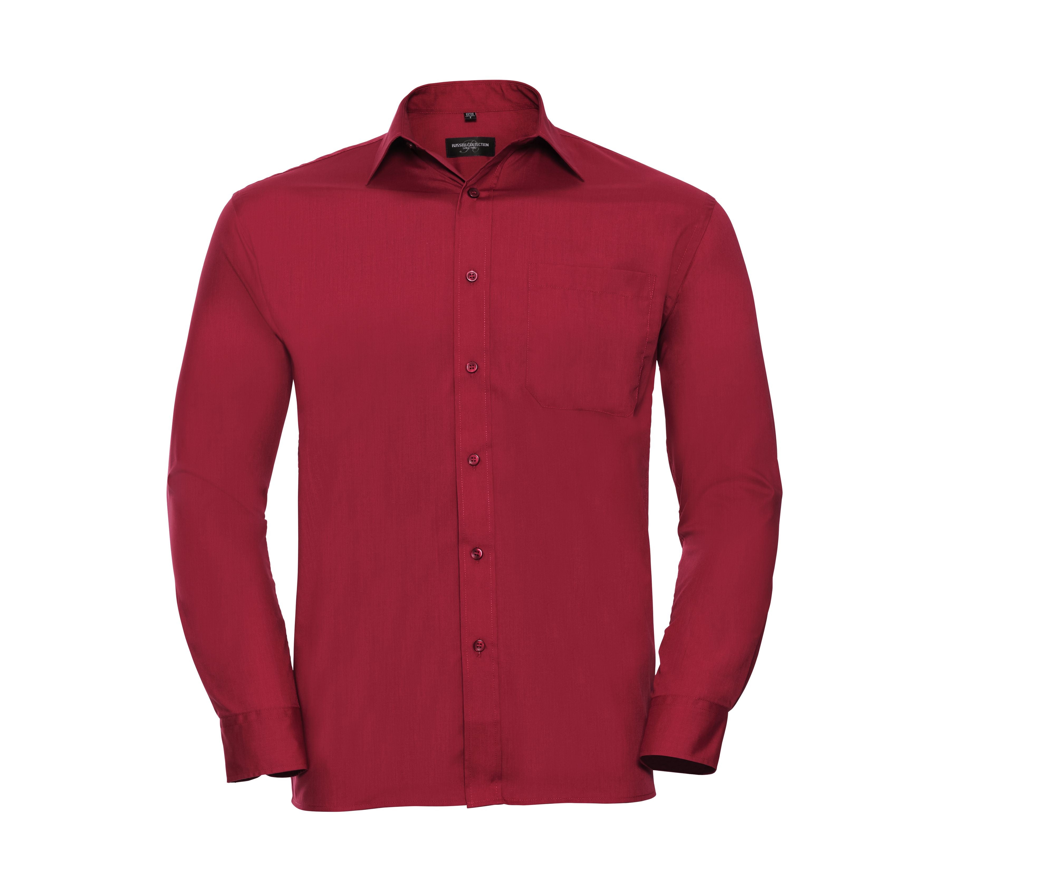 Chemise Homme Polycoton - Classic Red