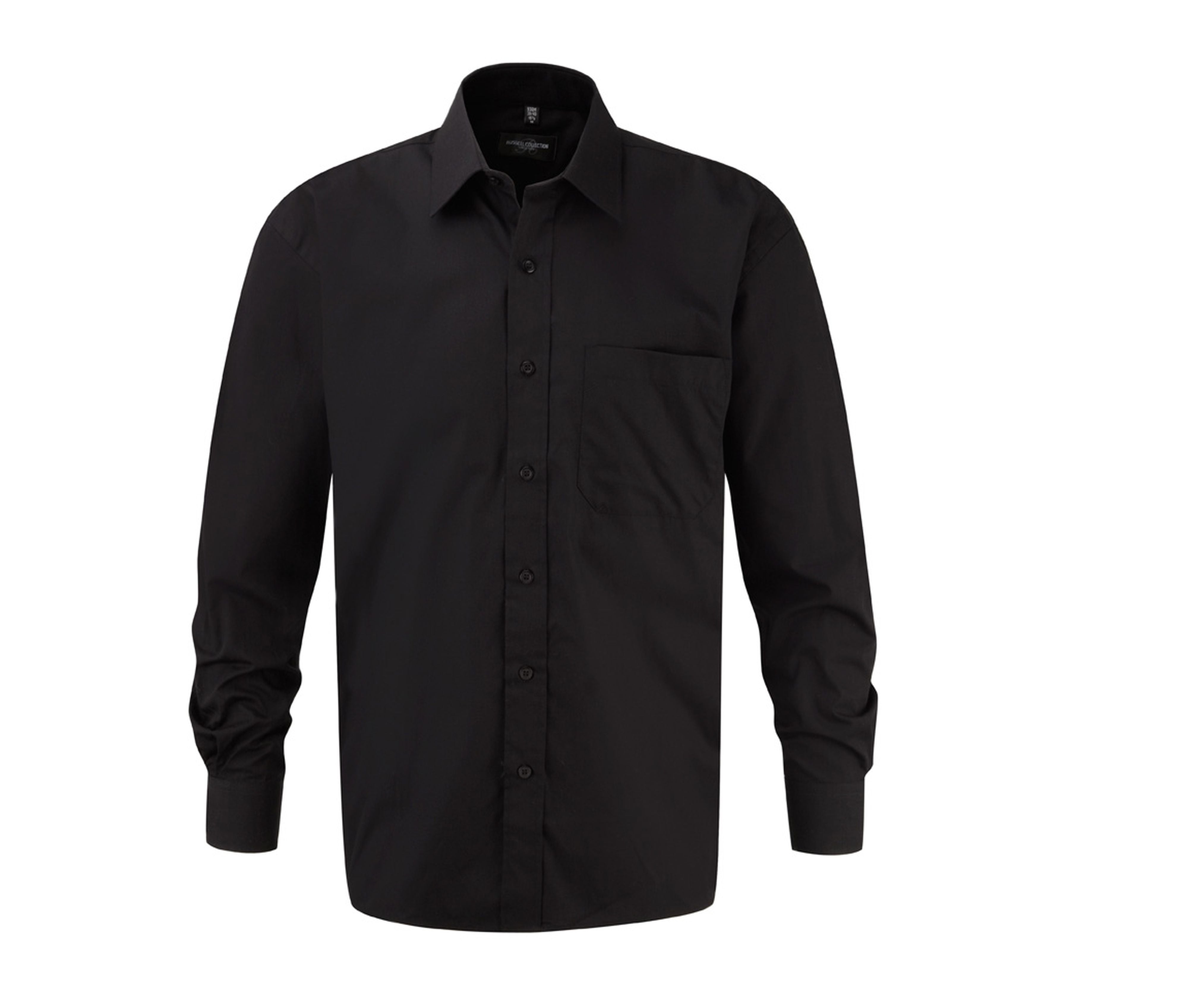 Chemise Homme Popeline Coton - Black