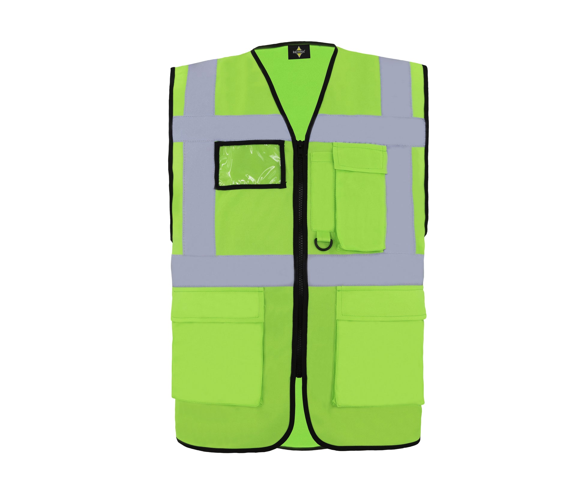 Gilet de Sécurité Multifonctionnel Avec Poches - Lime Green