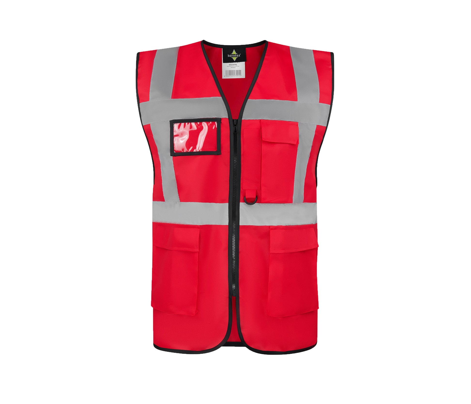 Gilet de Sécurité Multifonctionnel Avec Poches - Red